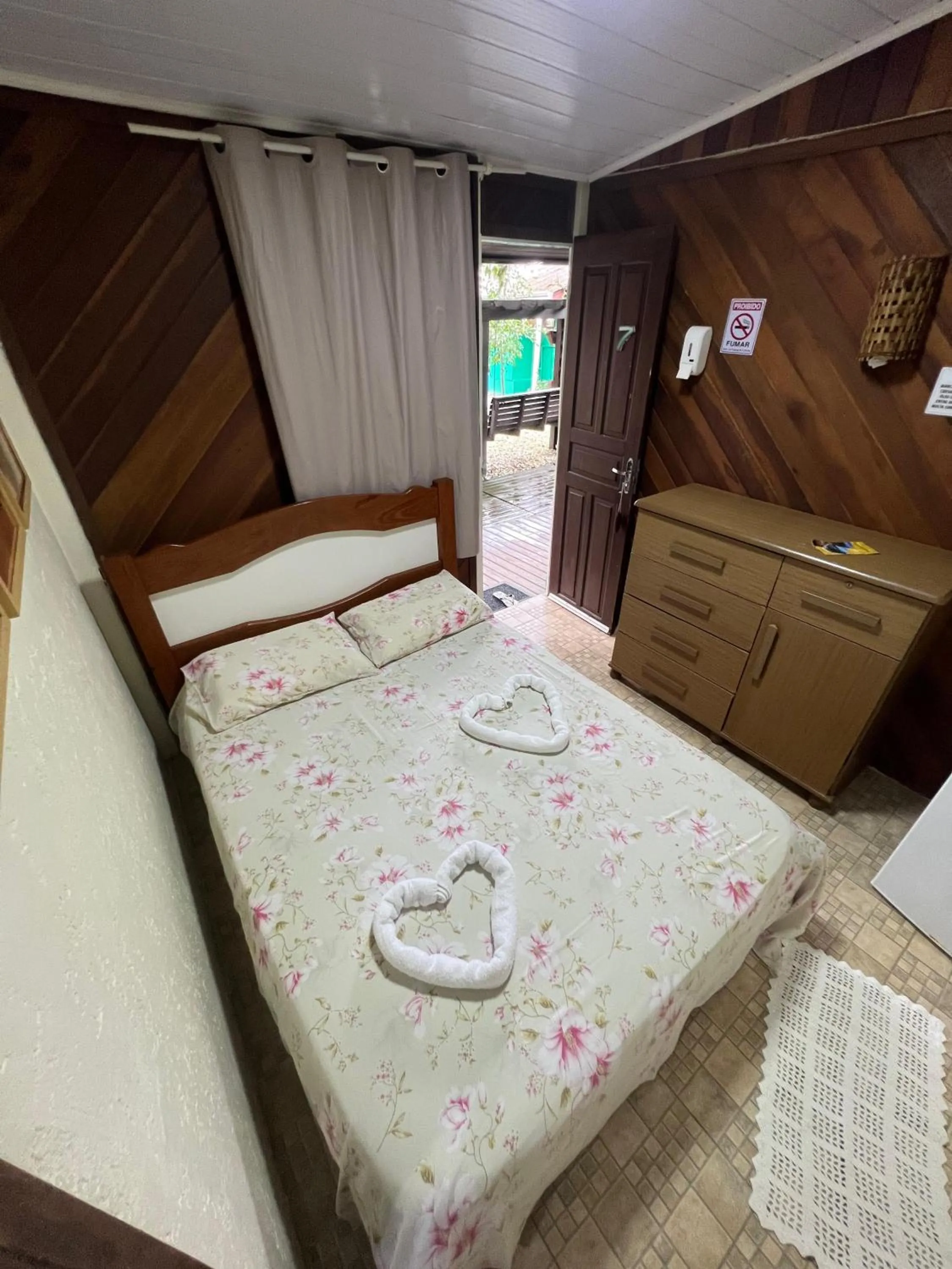 Bed in Pousada Coração da Ilha