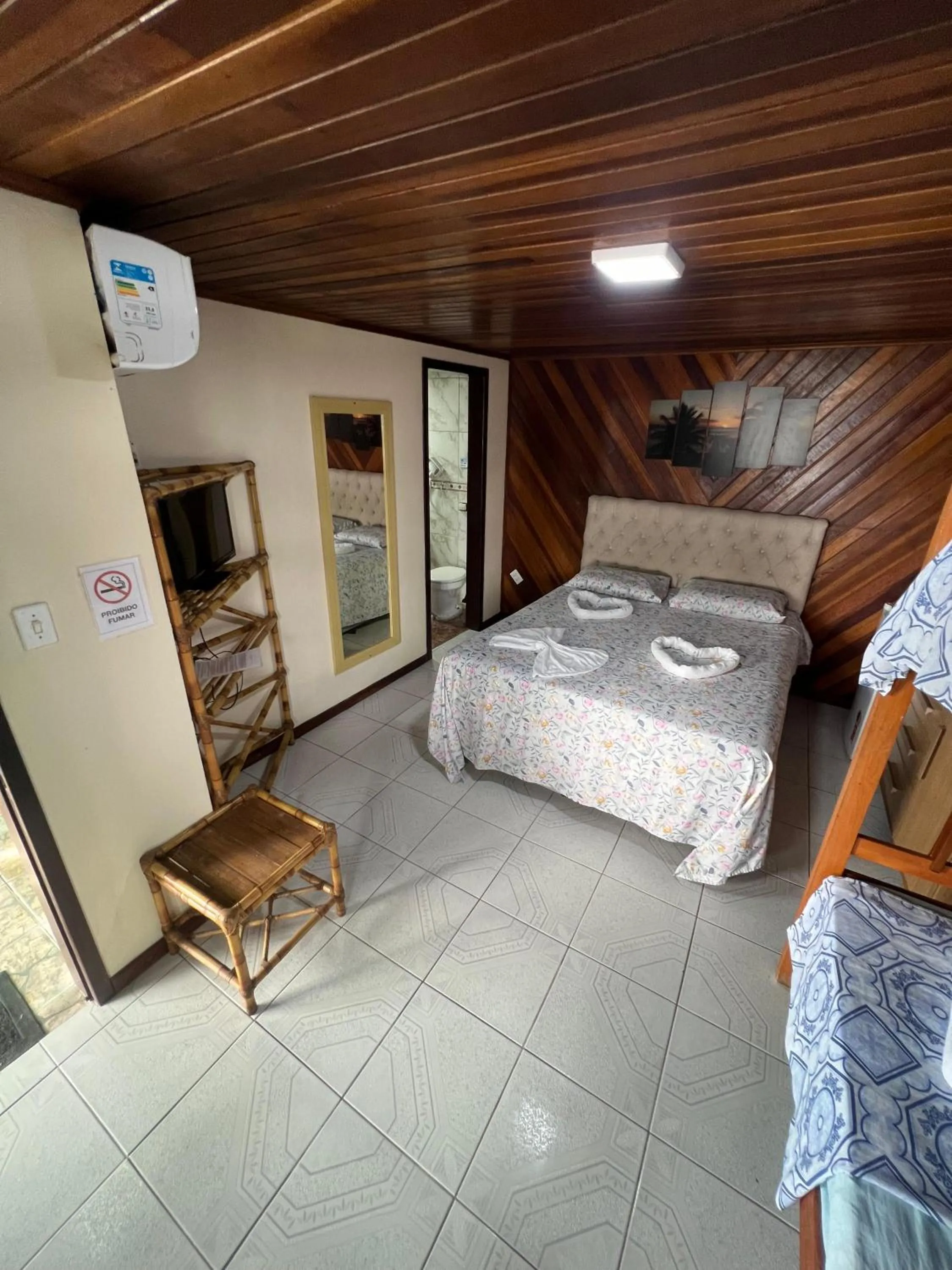 Bed in Pousada Coração da Ilha