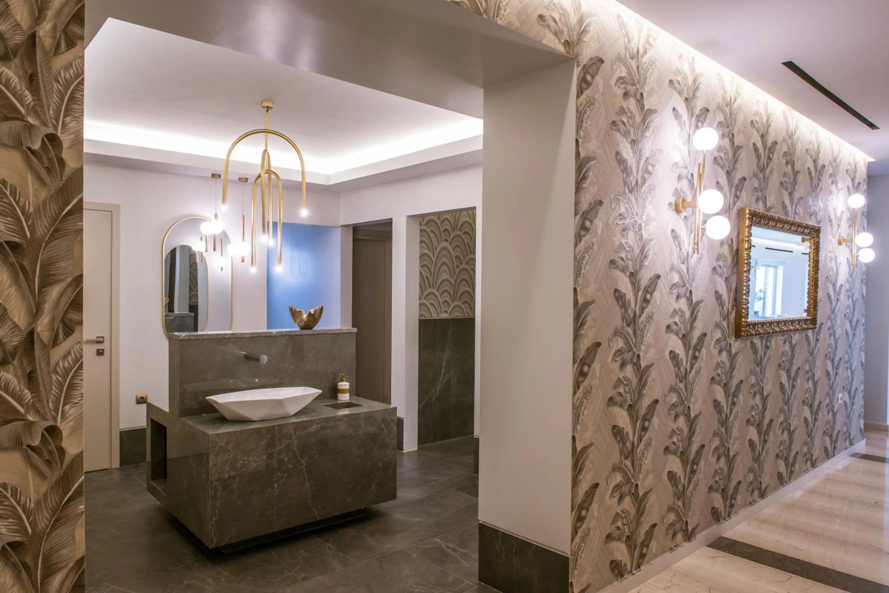 Facility for disabled guests, Bed in Hotel Matheo Villas & Suites