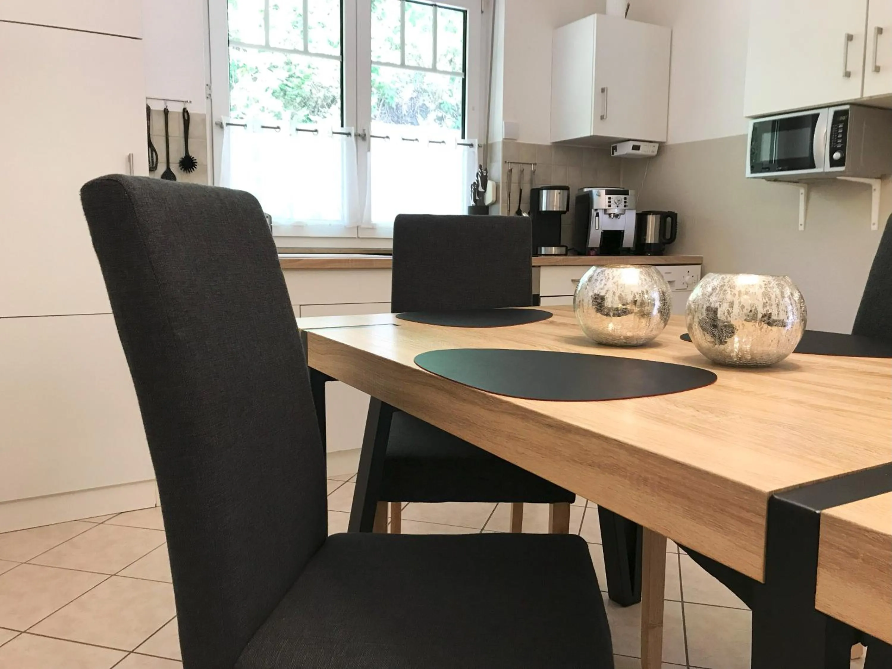 Kitchen or kitchenette in Ferienwohnung Britta