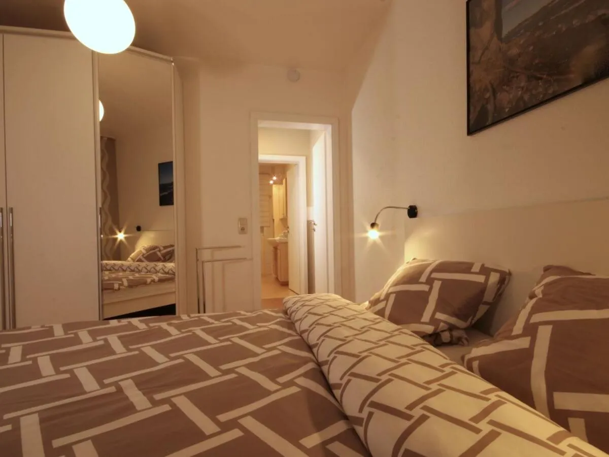 Bed in Ferienwohnung Britta