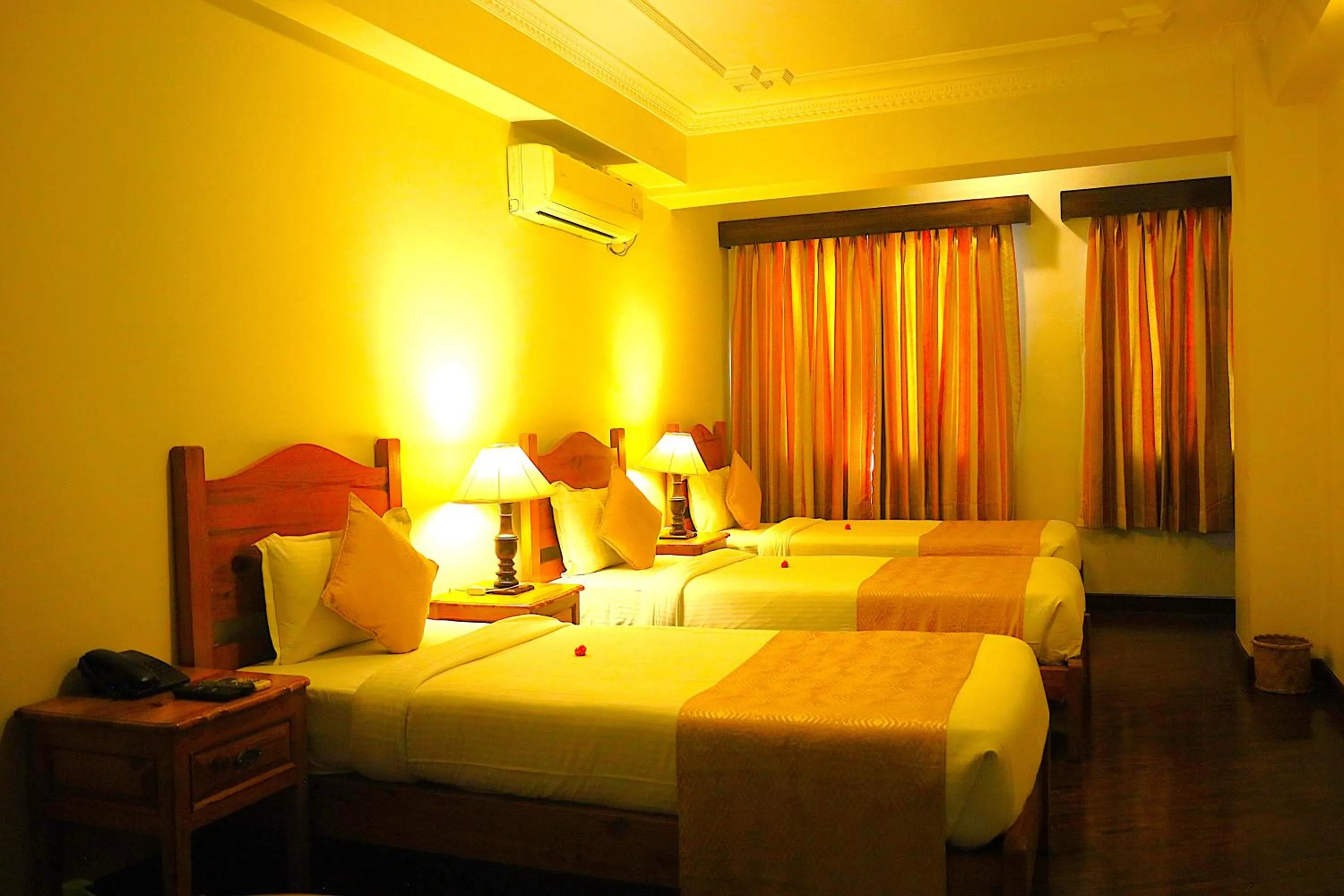 Bed in Hotel Holy Himalaya