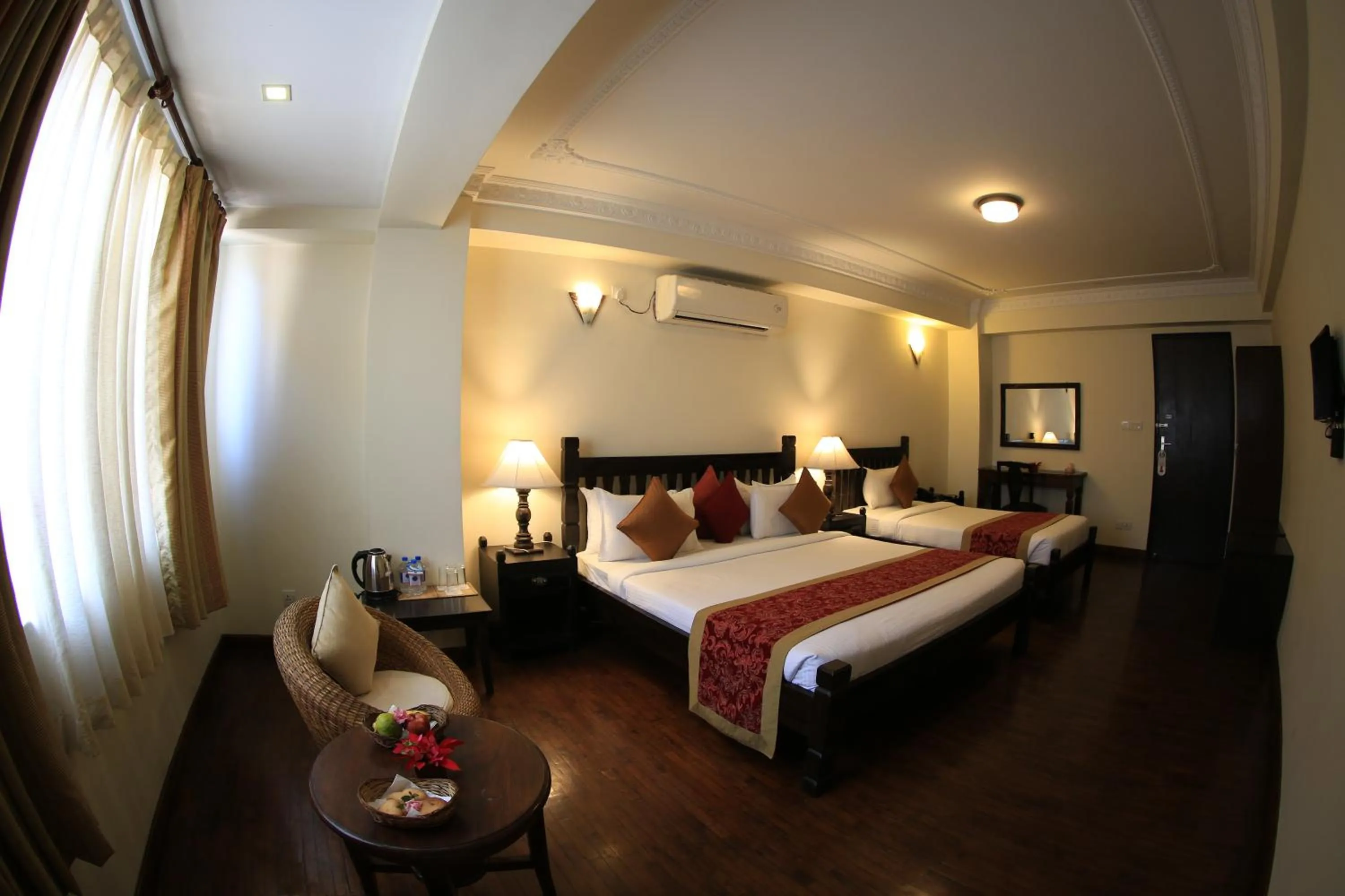 Bed in Hotel Holy Himalaya