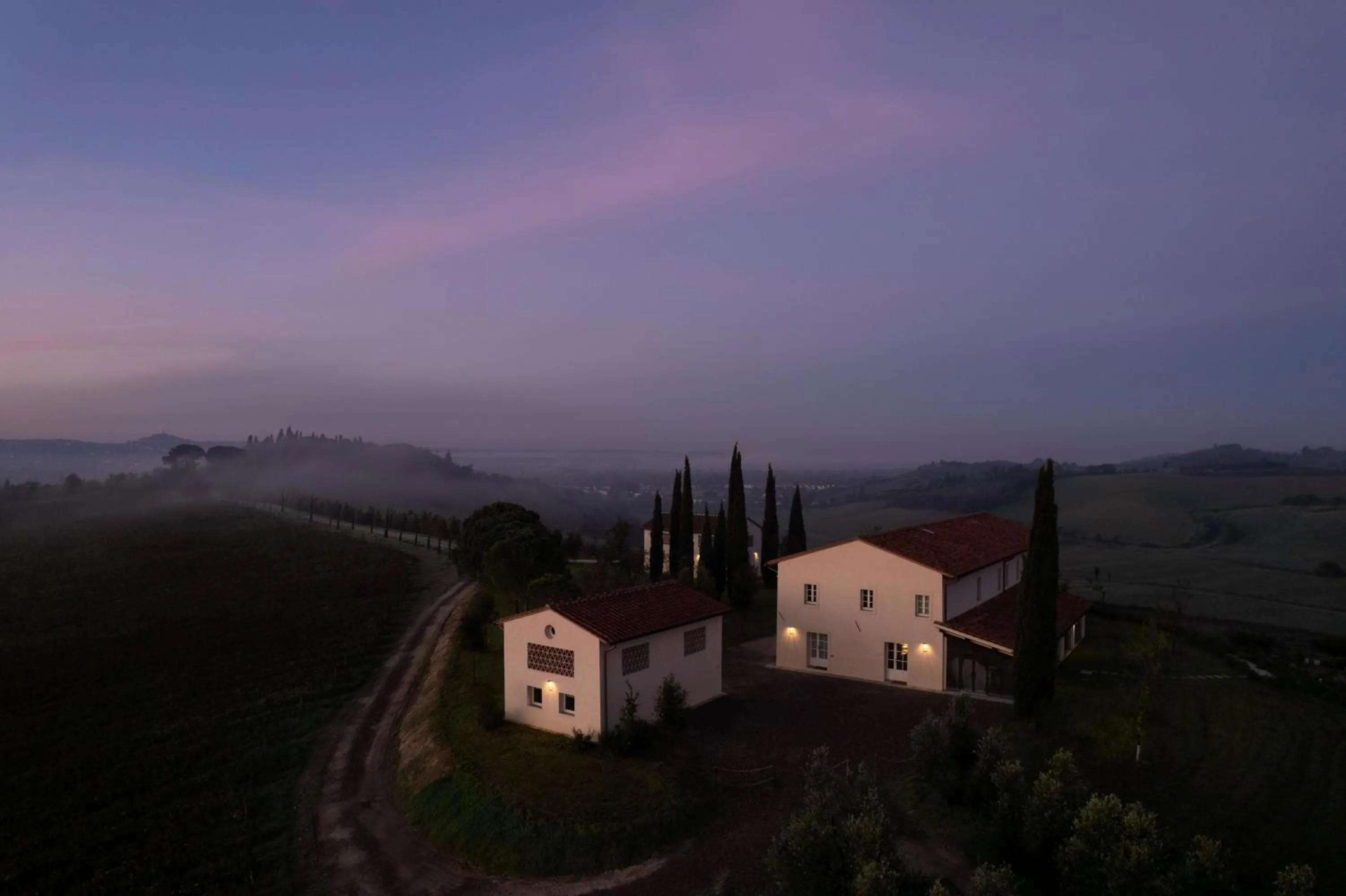 Bird's eye view in Colle Alberti Country House