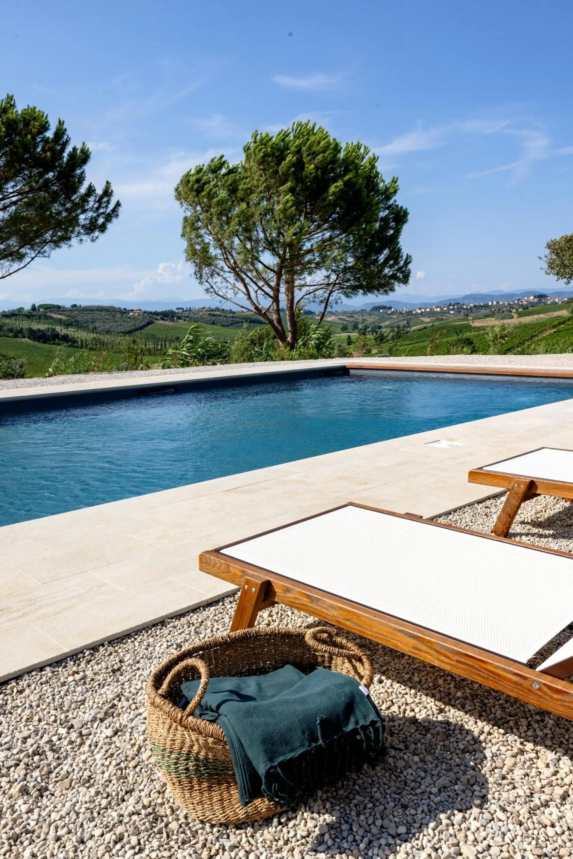 Pool view in Colle Alberti Country House