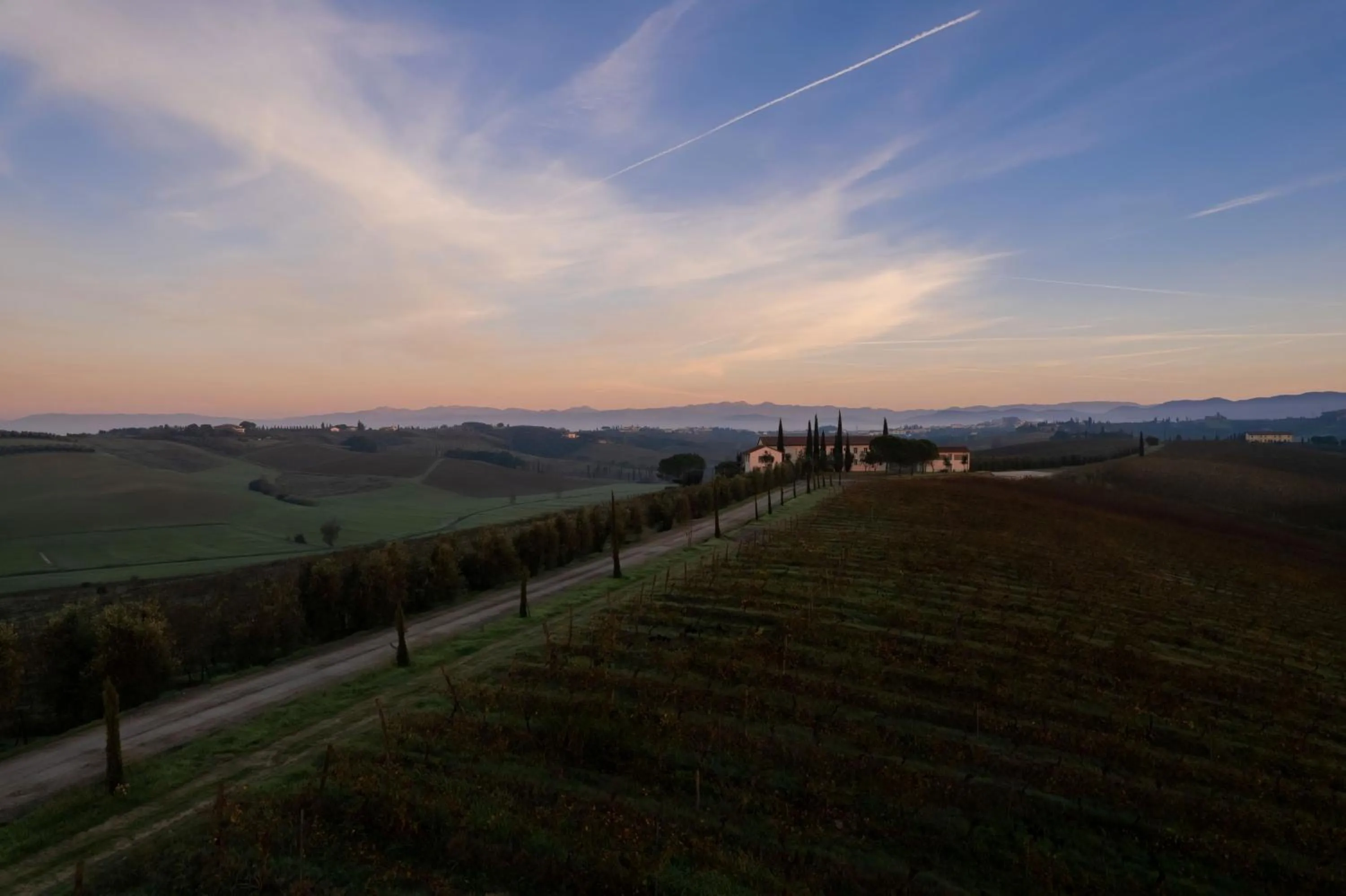Bird's eye view in Colle Alberti Country House