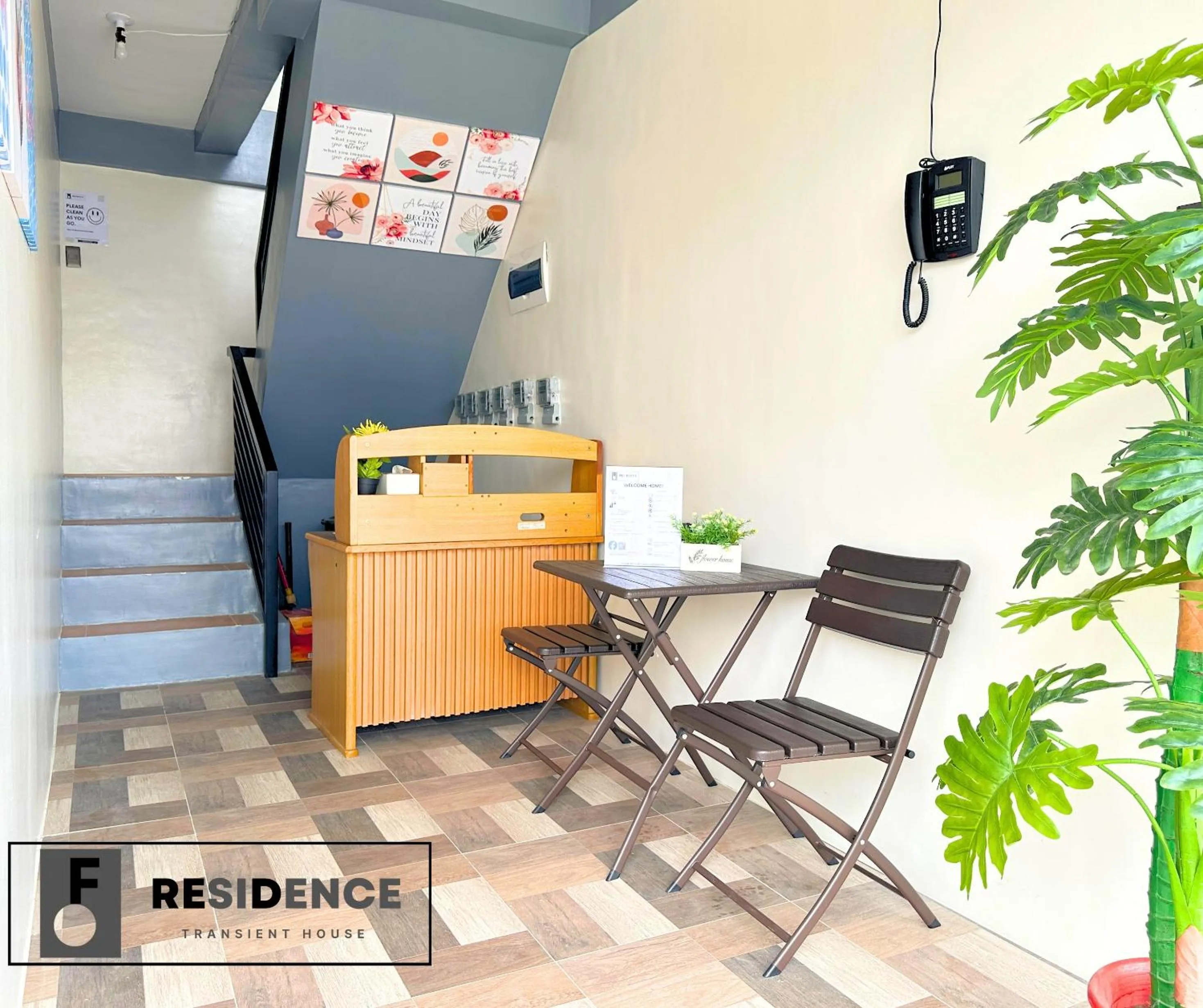 Lobby or reception in F Residence Transient House