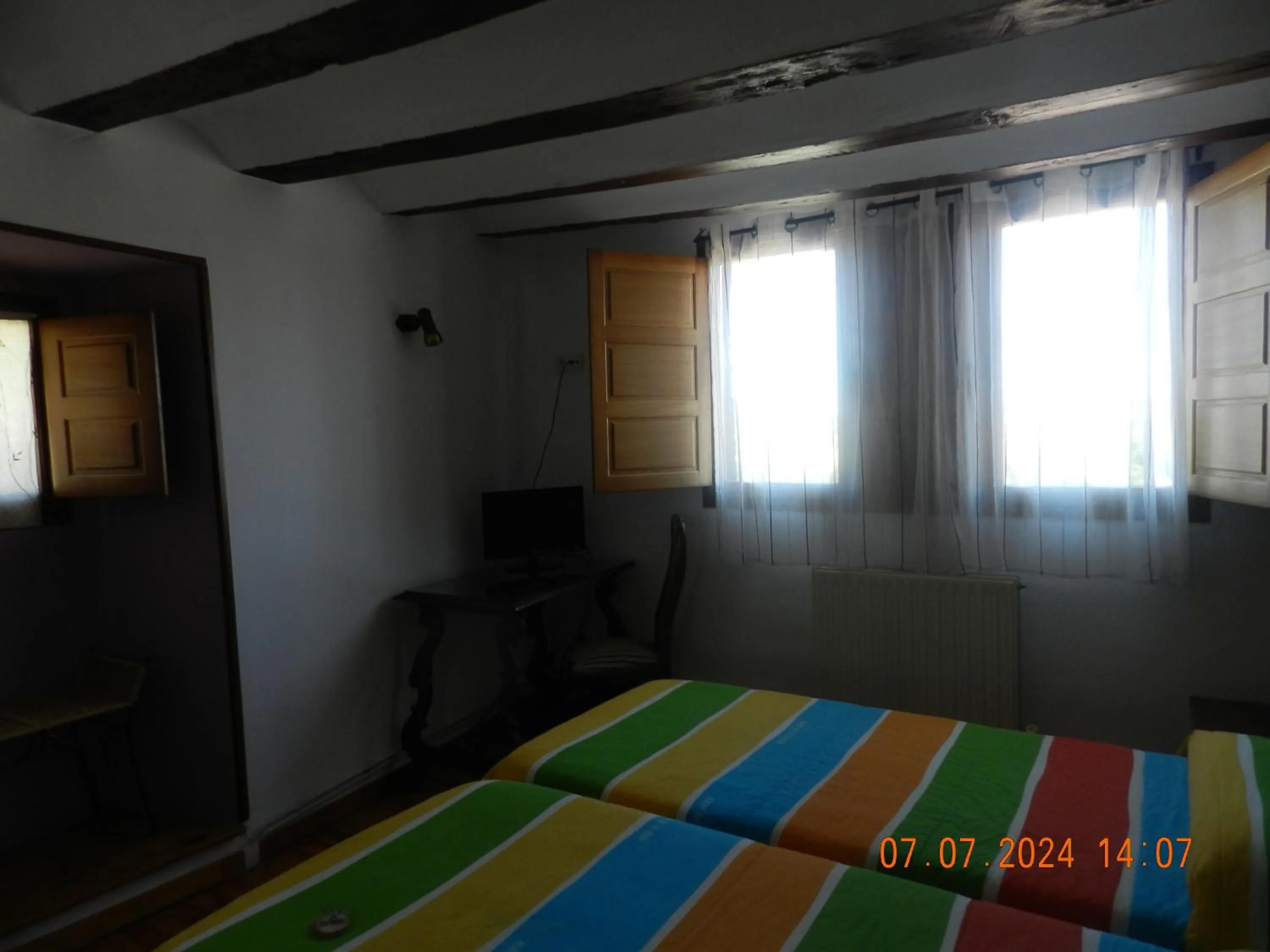 Bed in Hotel Rural Papasol