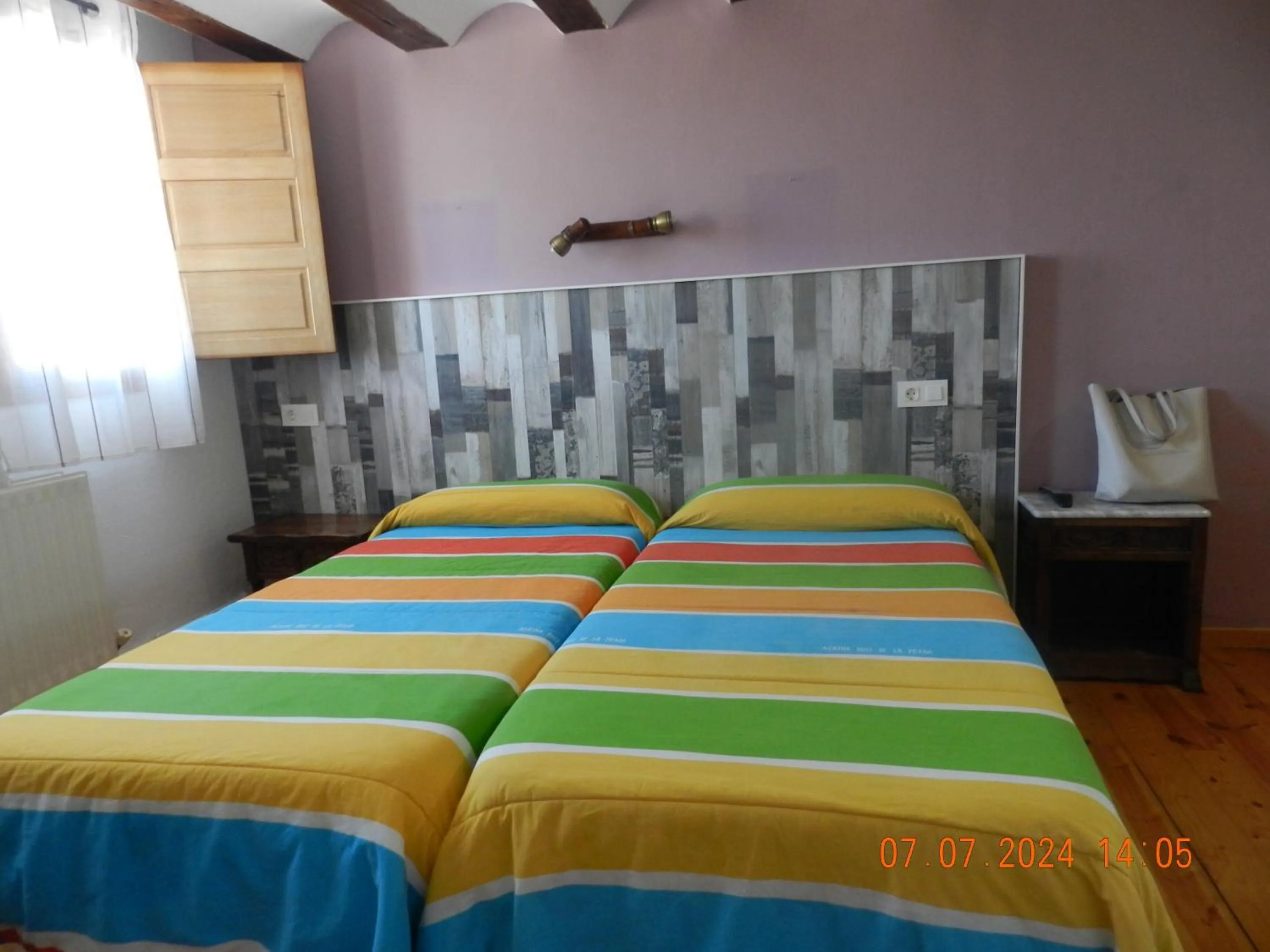 Bed in Hotel Rural Papasol