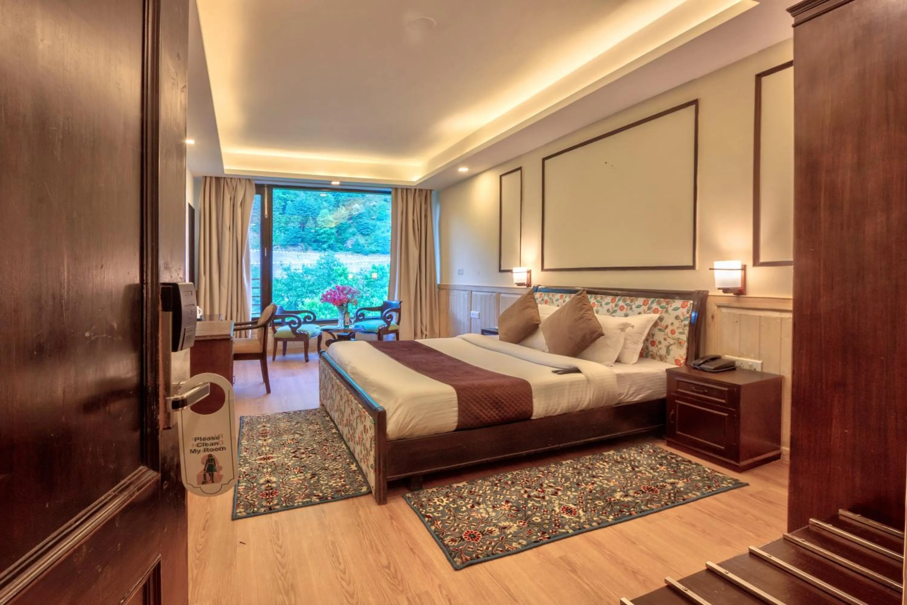 Bed in The Katoch Grand Resort