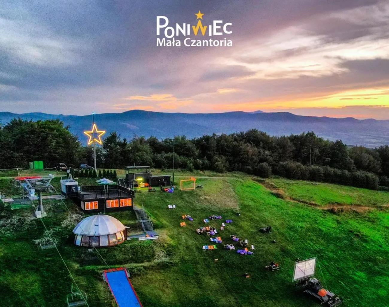 Bird's eye view in Poniwiec Mała Czantoria