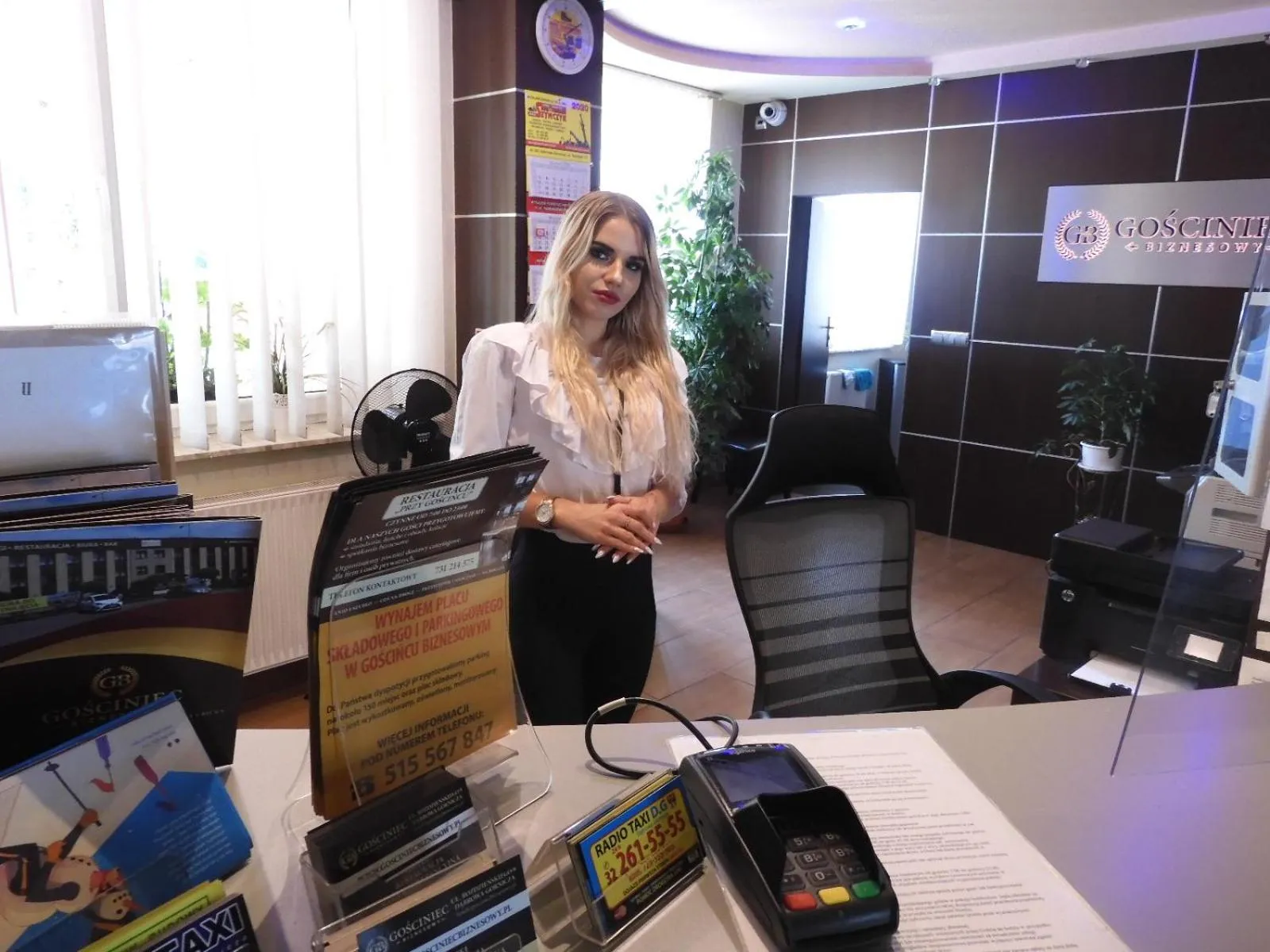Lobby or reception in Gościniec Biznesowy