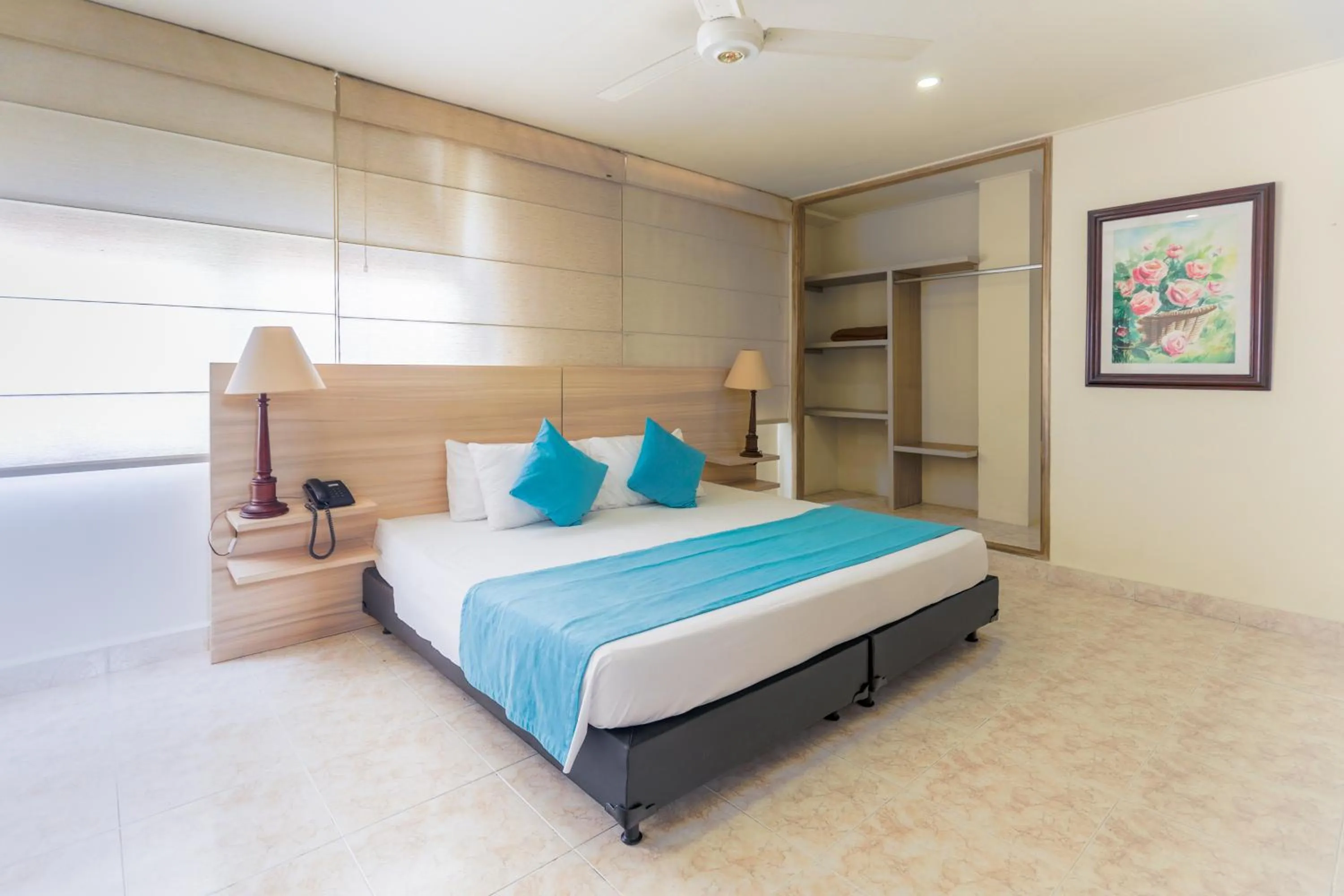 Bed in Hotel San Carlos