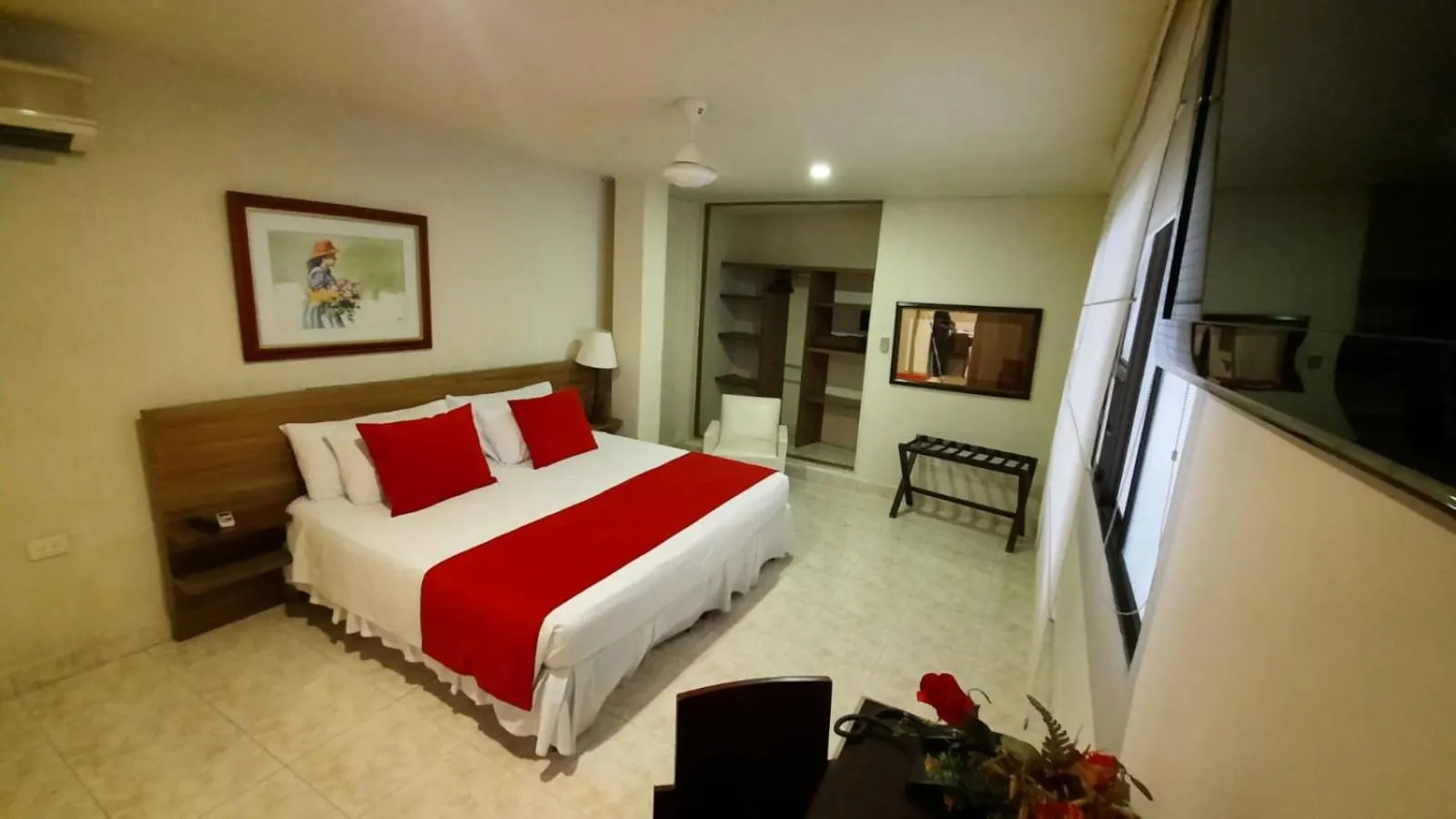 Bedroom in Hotel San Carlos