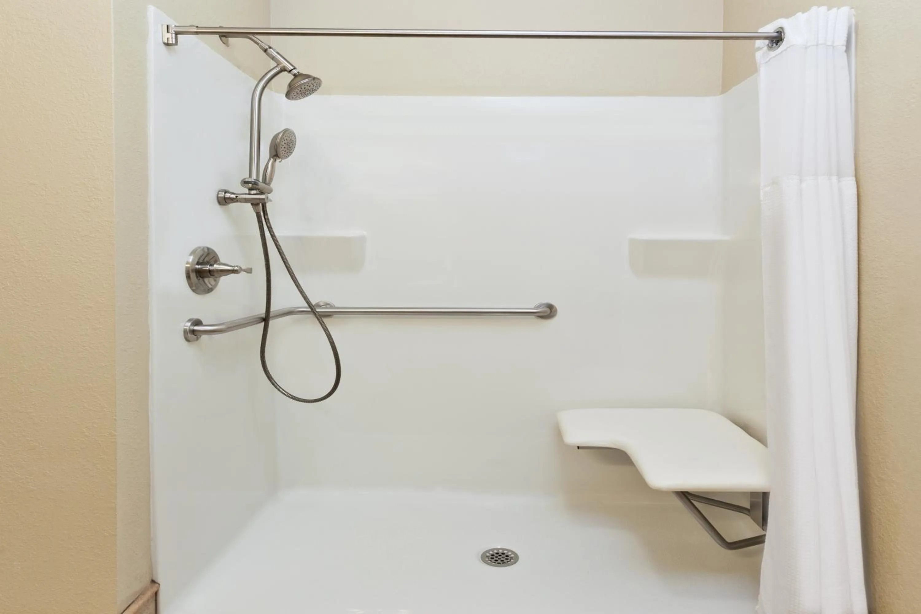 Shower in Hawthorn Extended Stay by Wyndham Rome