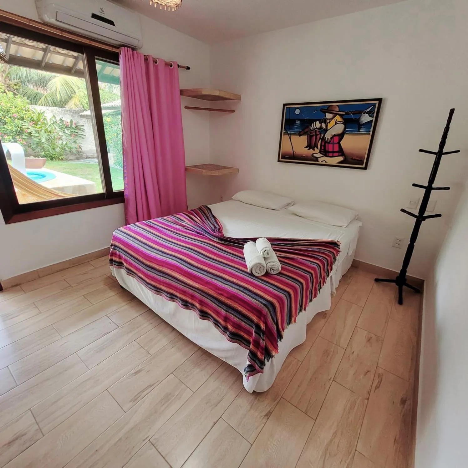 Bed in Pousada Aconchego de Genipabu