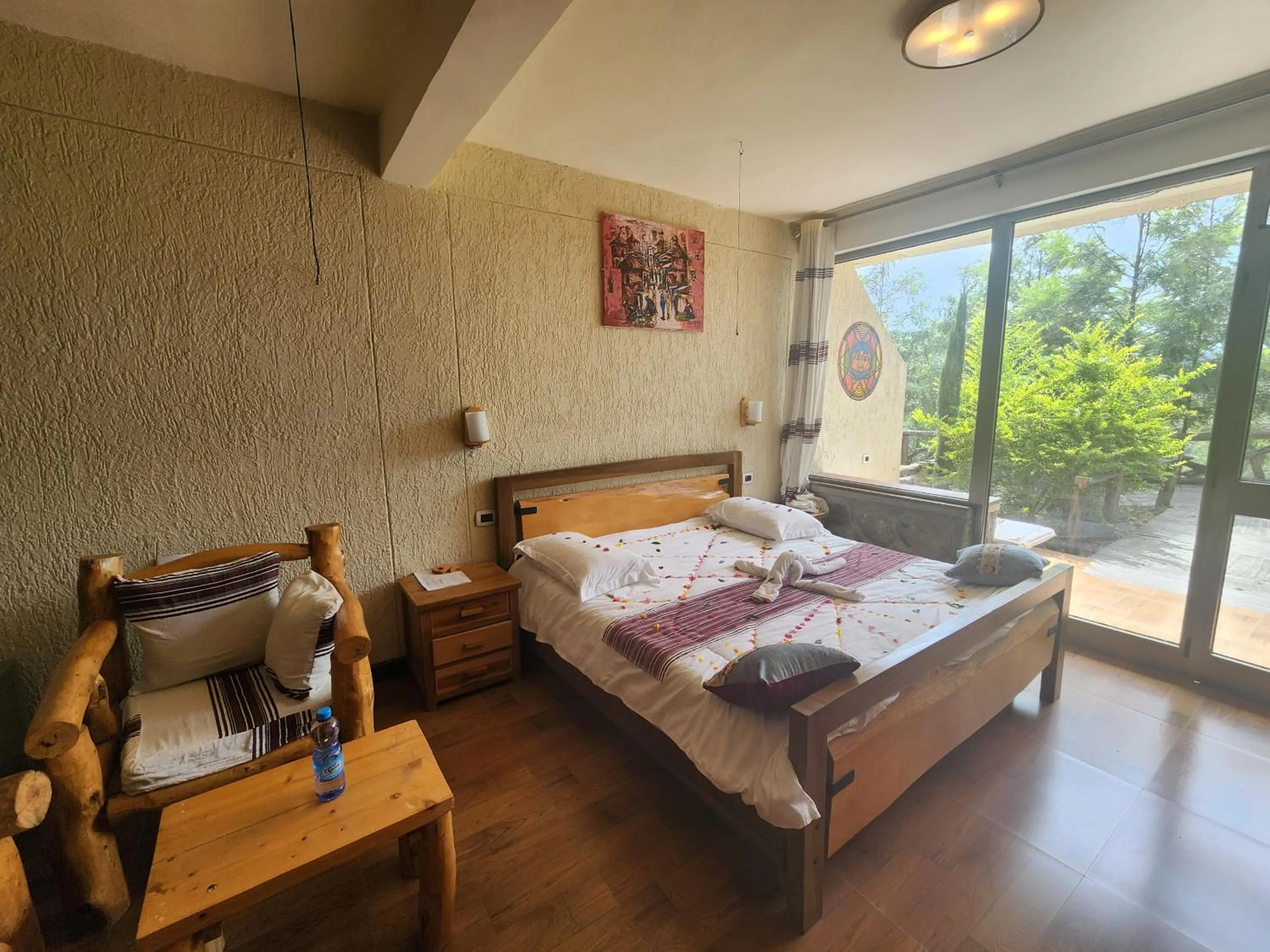 Bed in Sora Lodge Lalibela