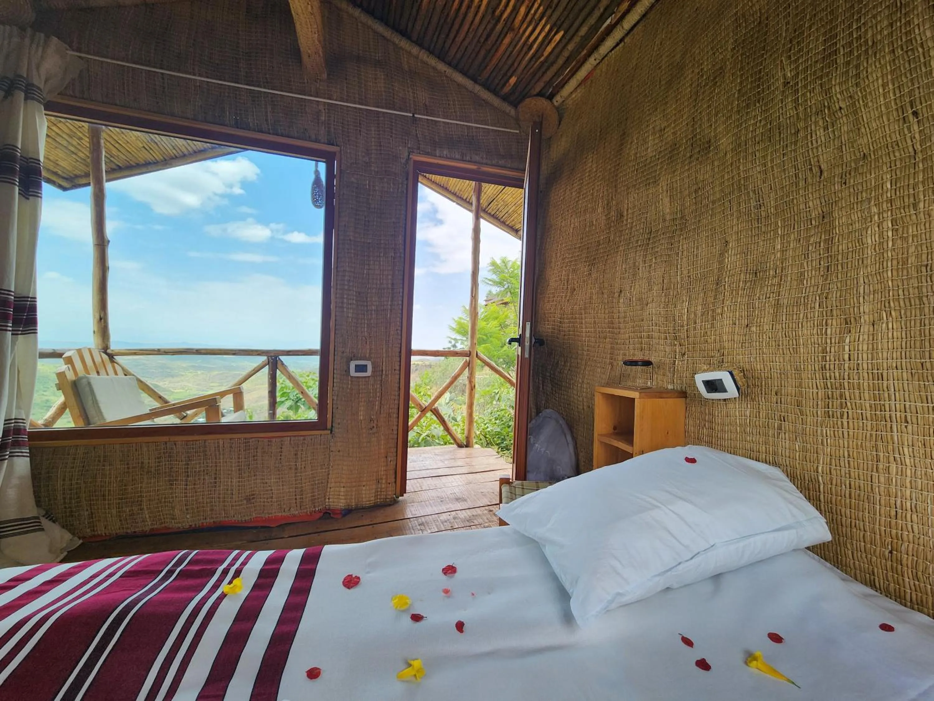 Bed in Sora Lodge Lalibela