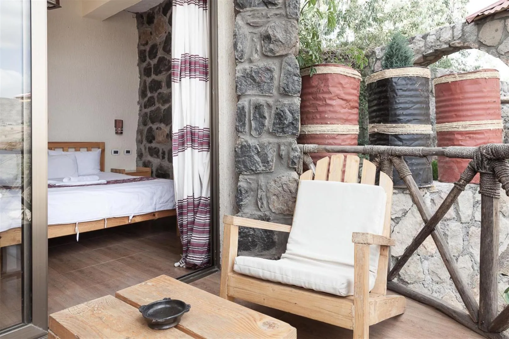 Bed in Sora Lodge Lalibela