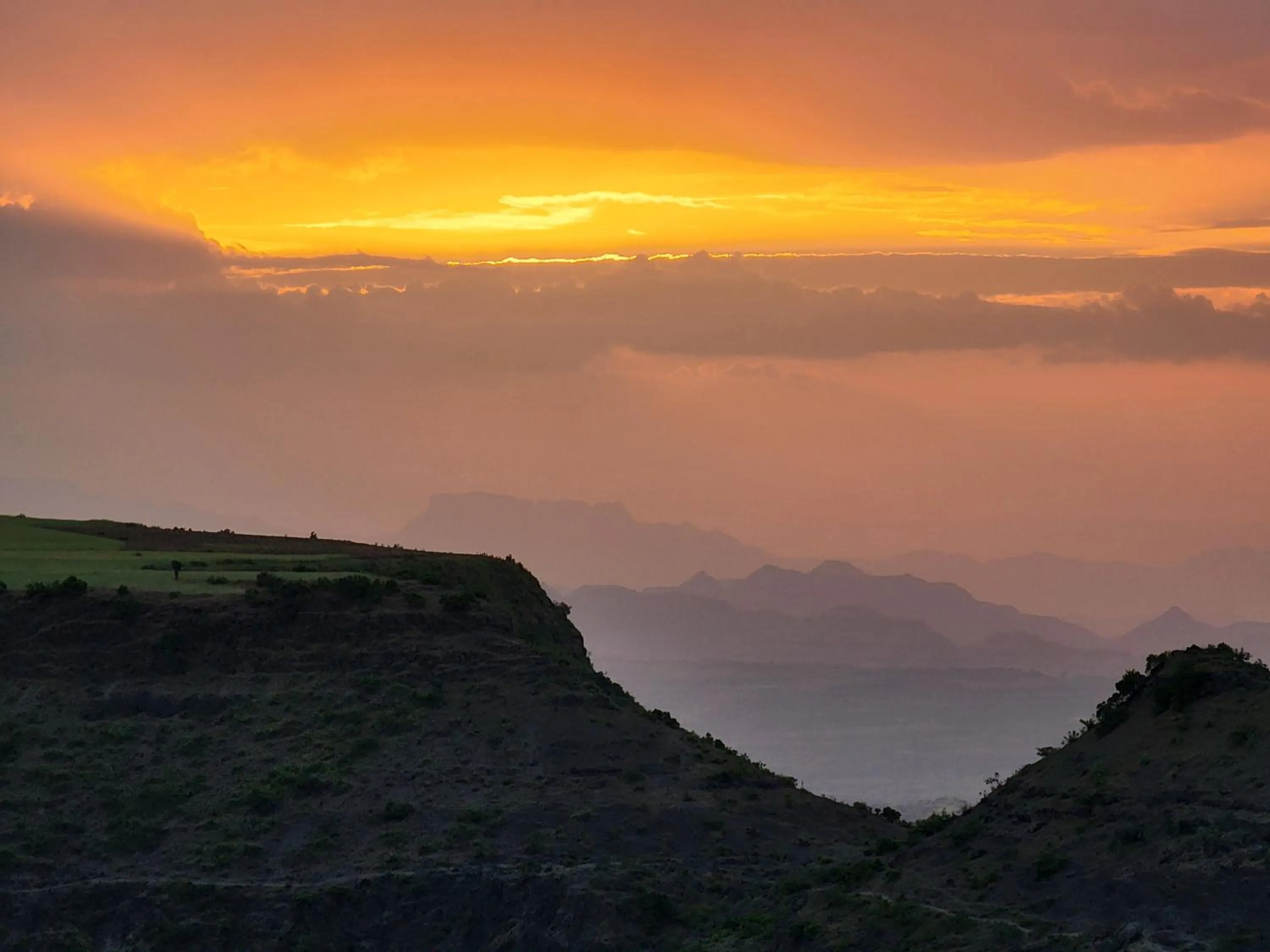 Sunset in Sora Lodge Lalibela