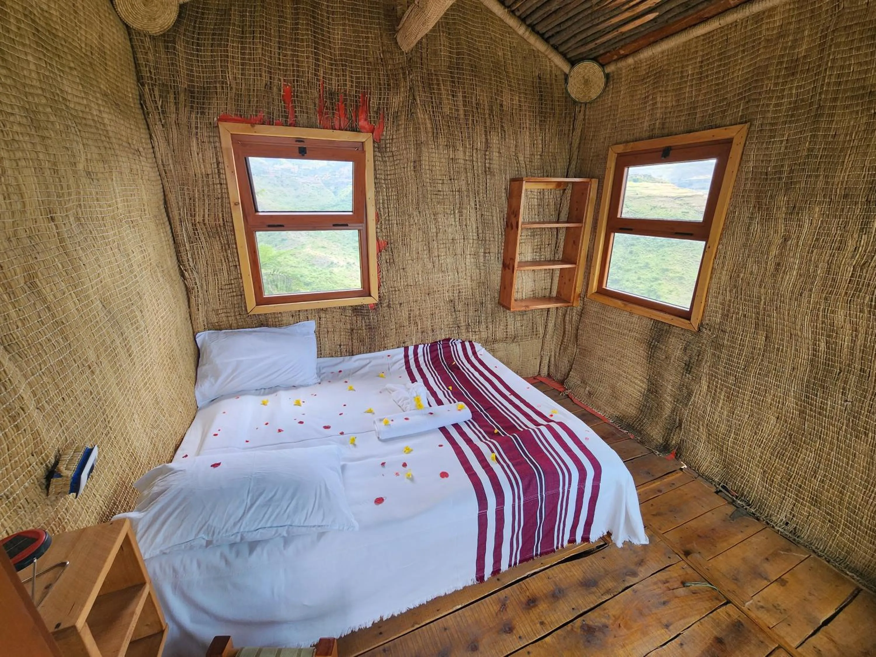 Bed in Sora Lodge Lalibela