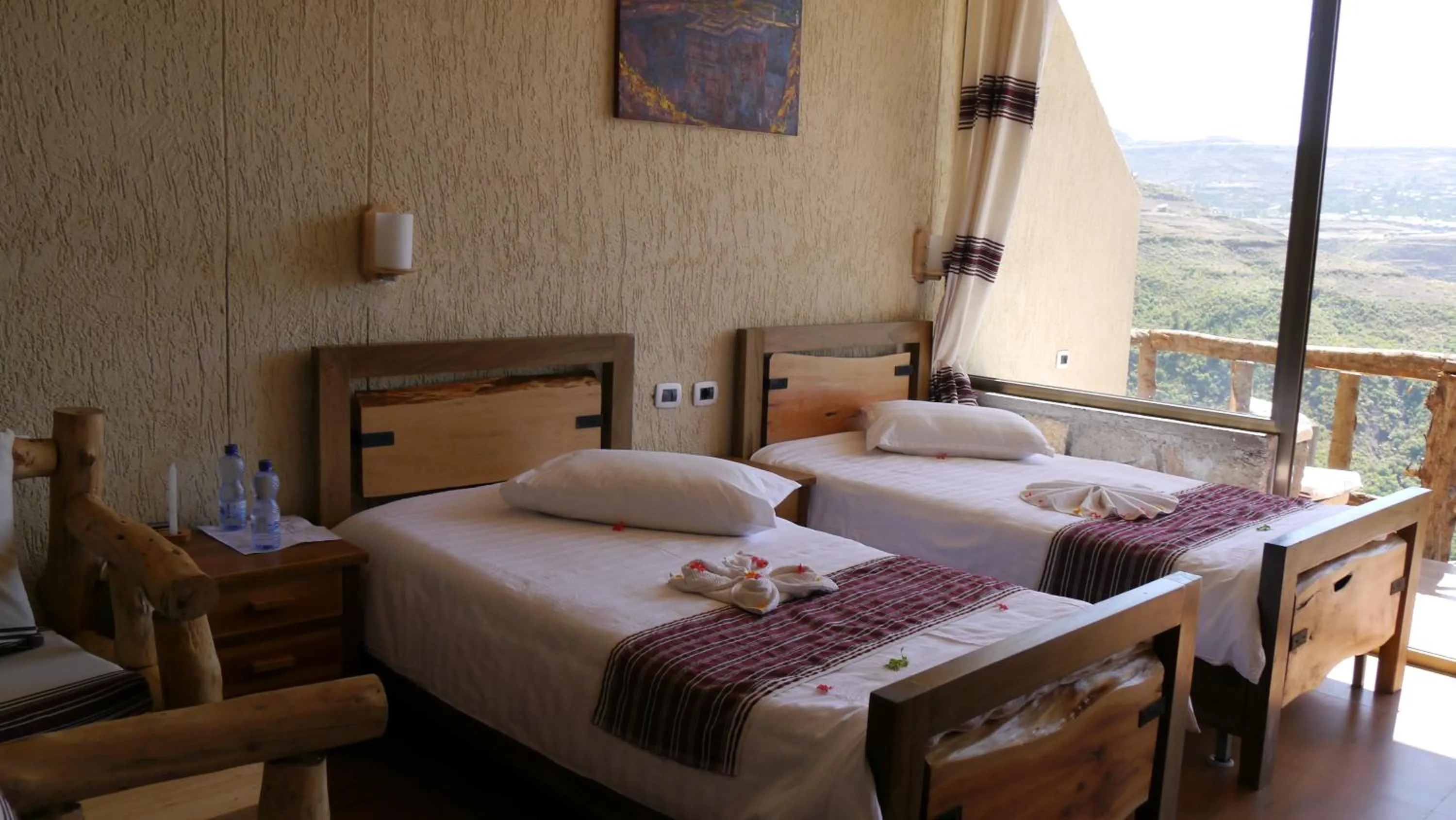 Bed in Sora Lodge Lalibela