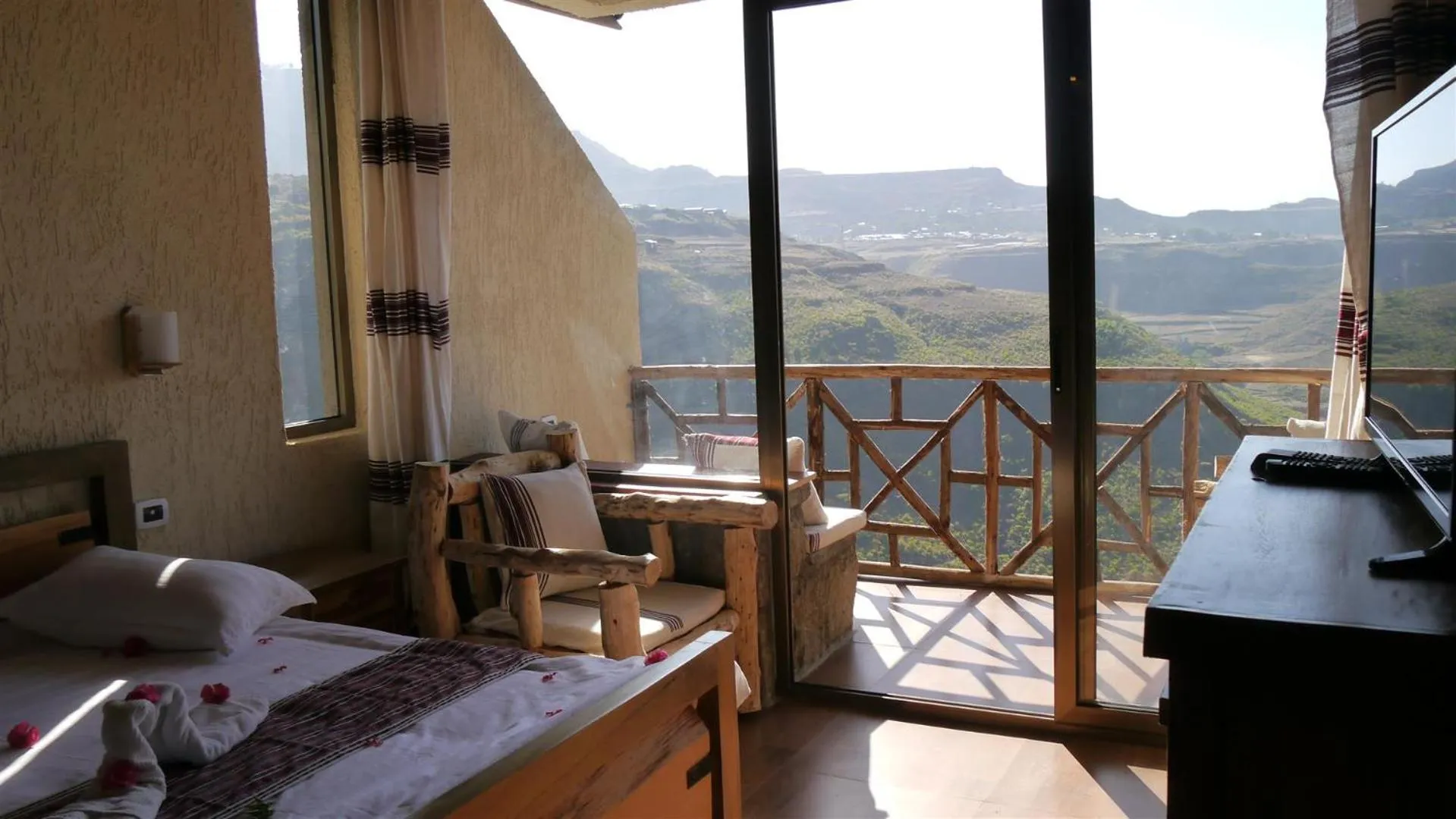 Balcony/Terrace in Sora Lodge Lalibela