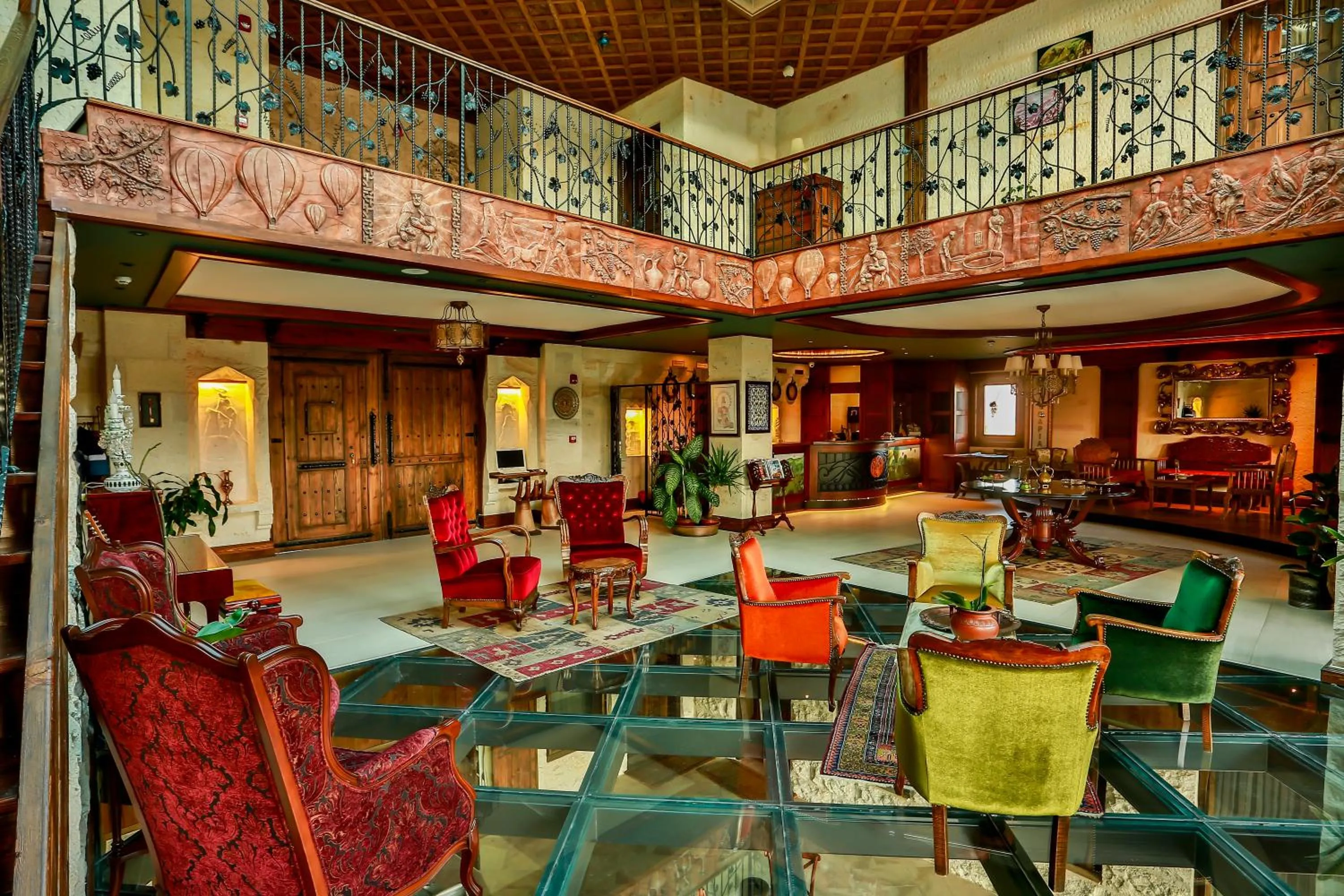 Communal lounge/ TV room in Cappadocia Minia Cave Hotel