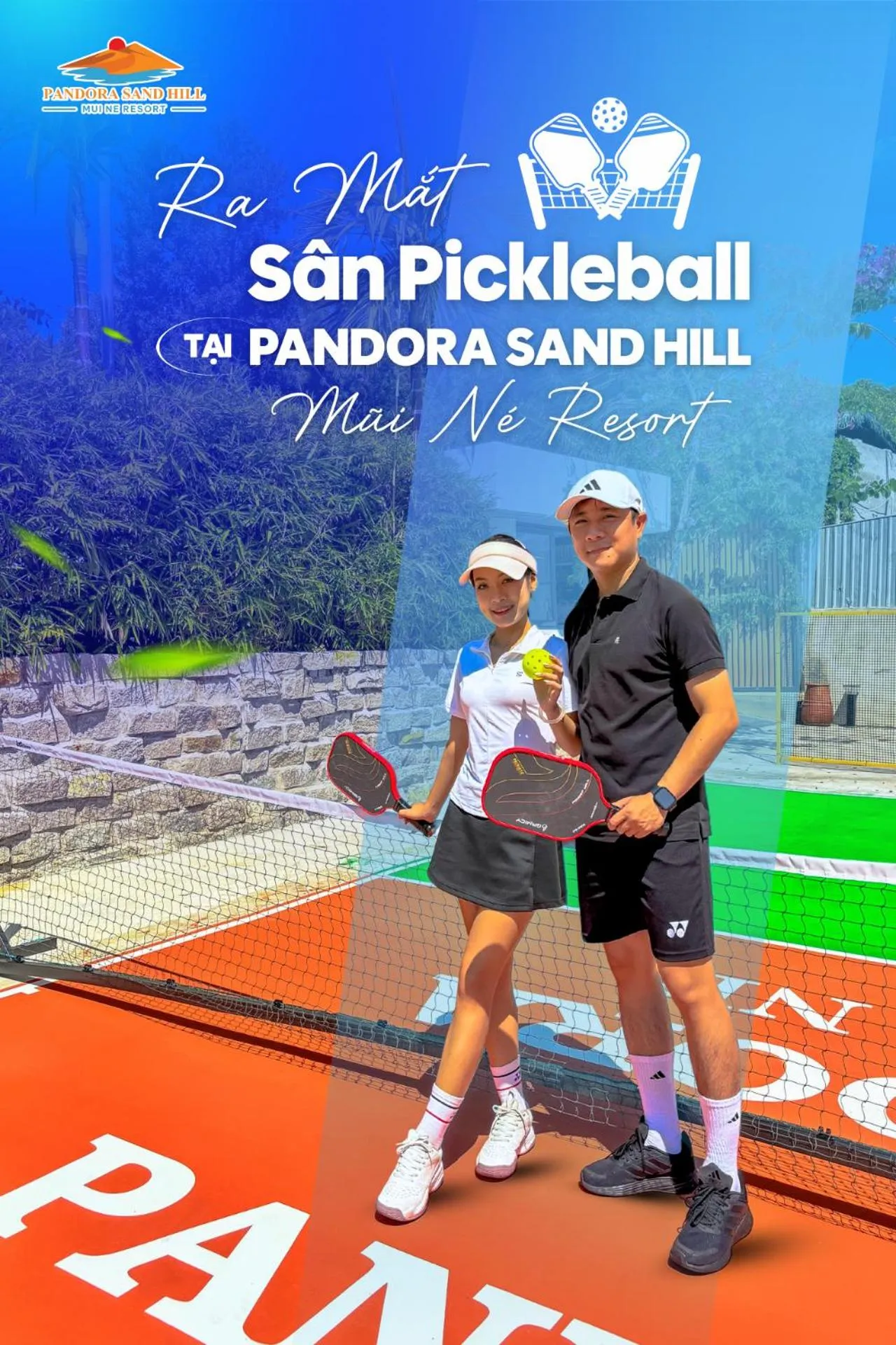 Tennis court in Pandora Sand Hill Mũi Né Resort