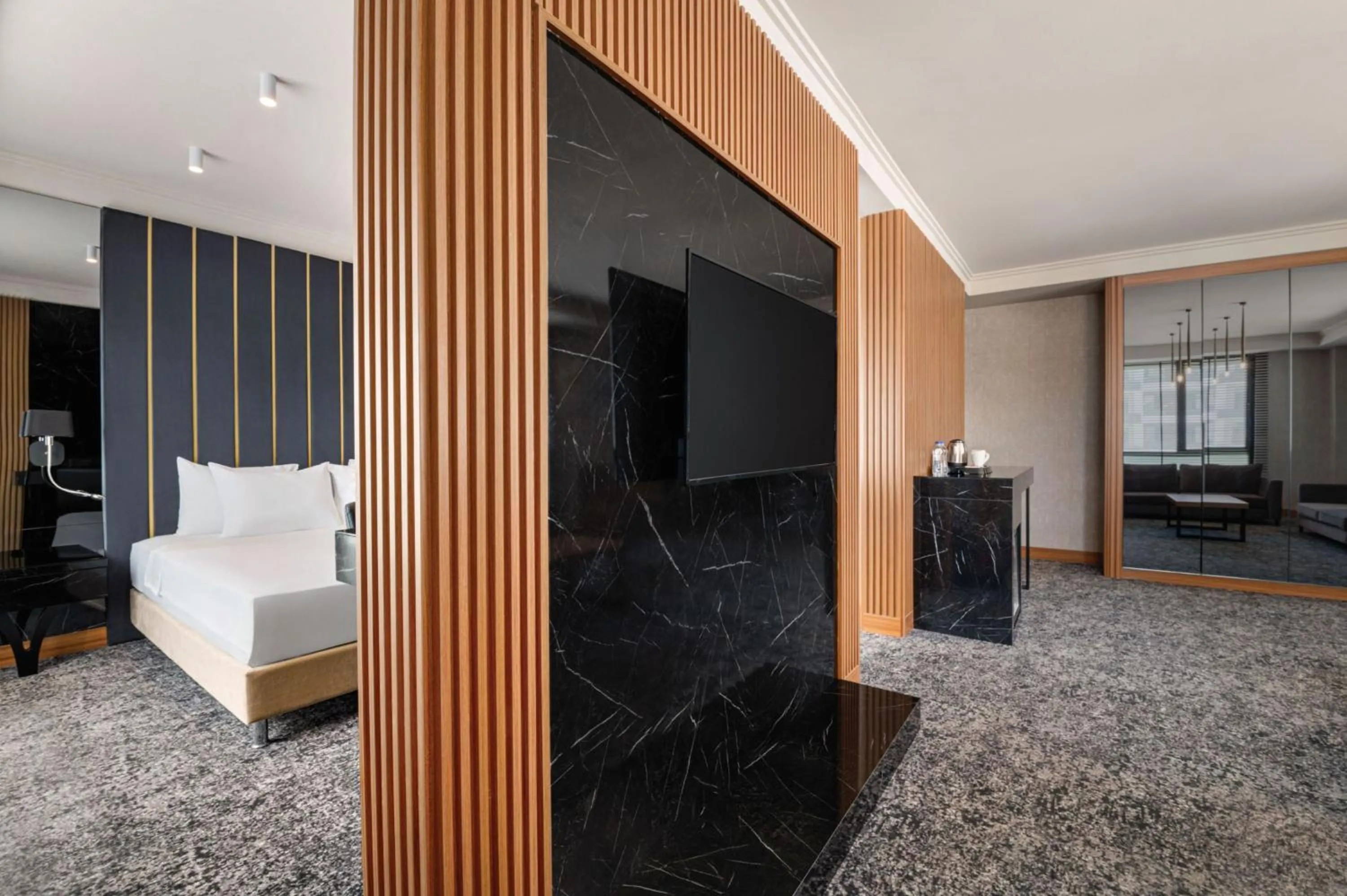 Communal lounge/ TV room, Bed in Ramada by Wyndham Gaziantep