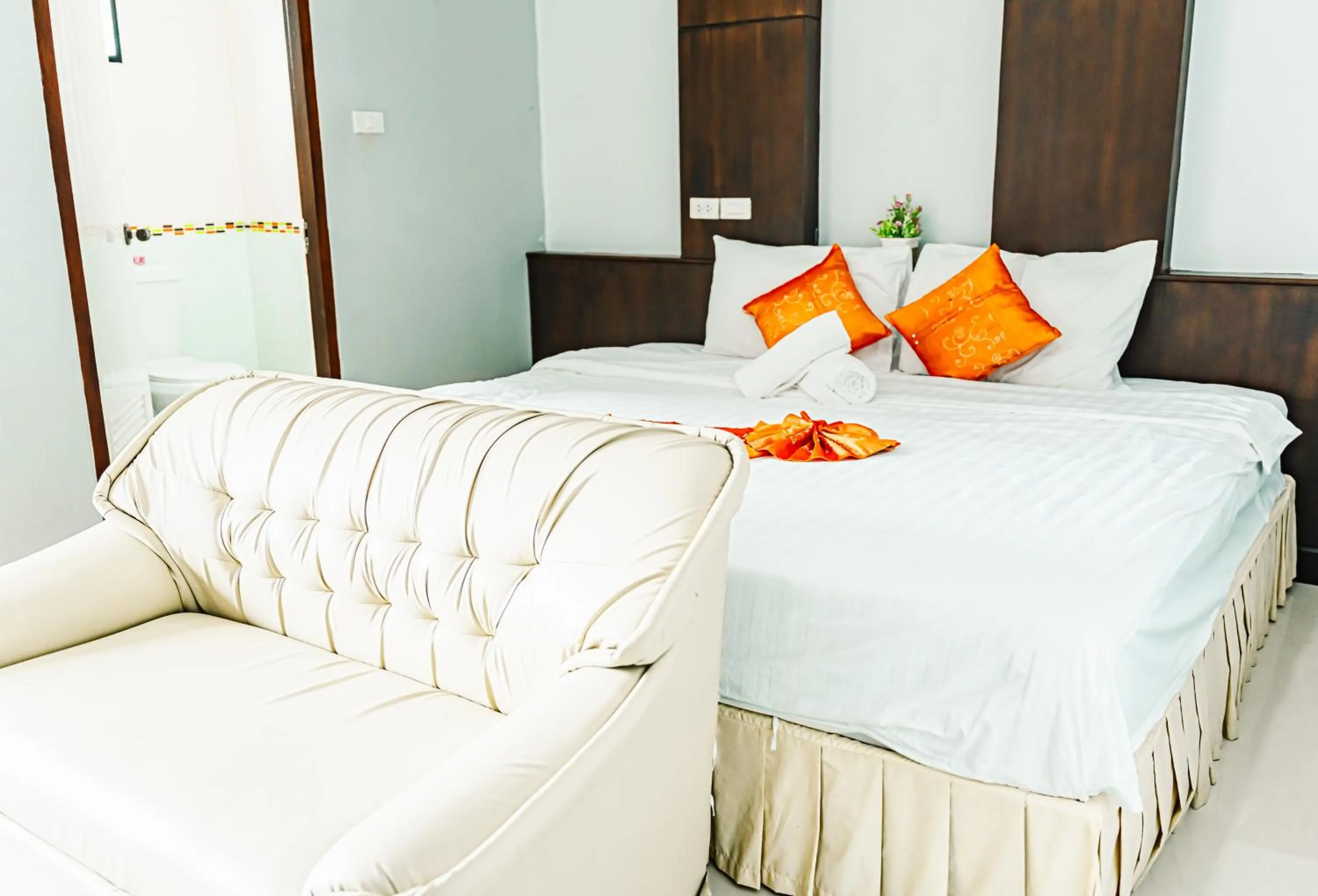 Bed in Saiyuan Residence Phuket