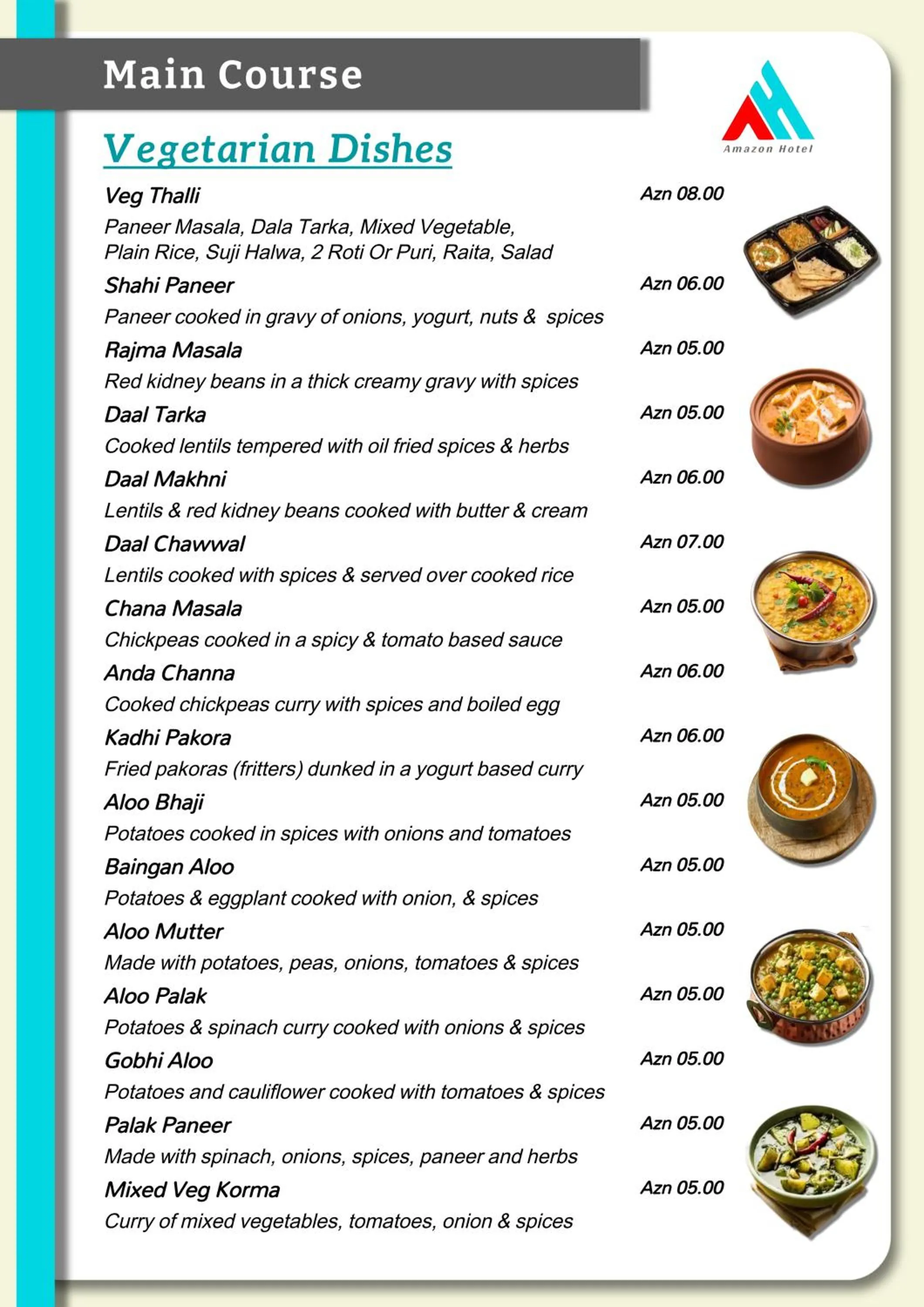 Food and drinks in Amazon Hotel - Free Massage