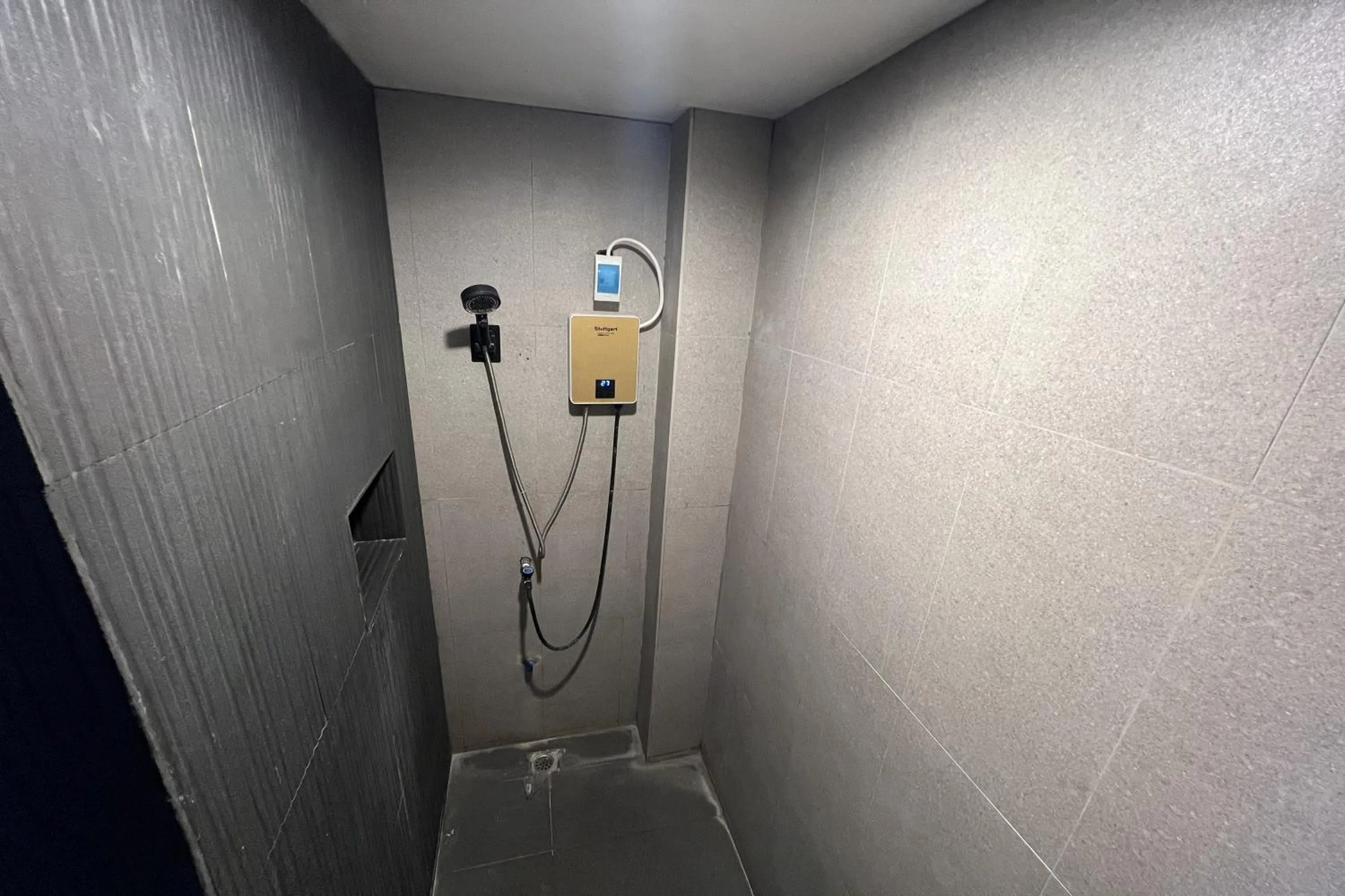 Shower in Garden Suite Hotel near Koreatown
