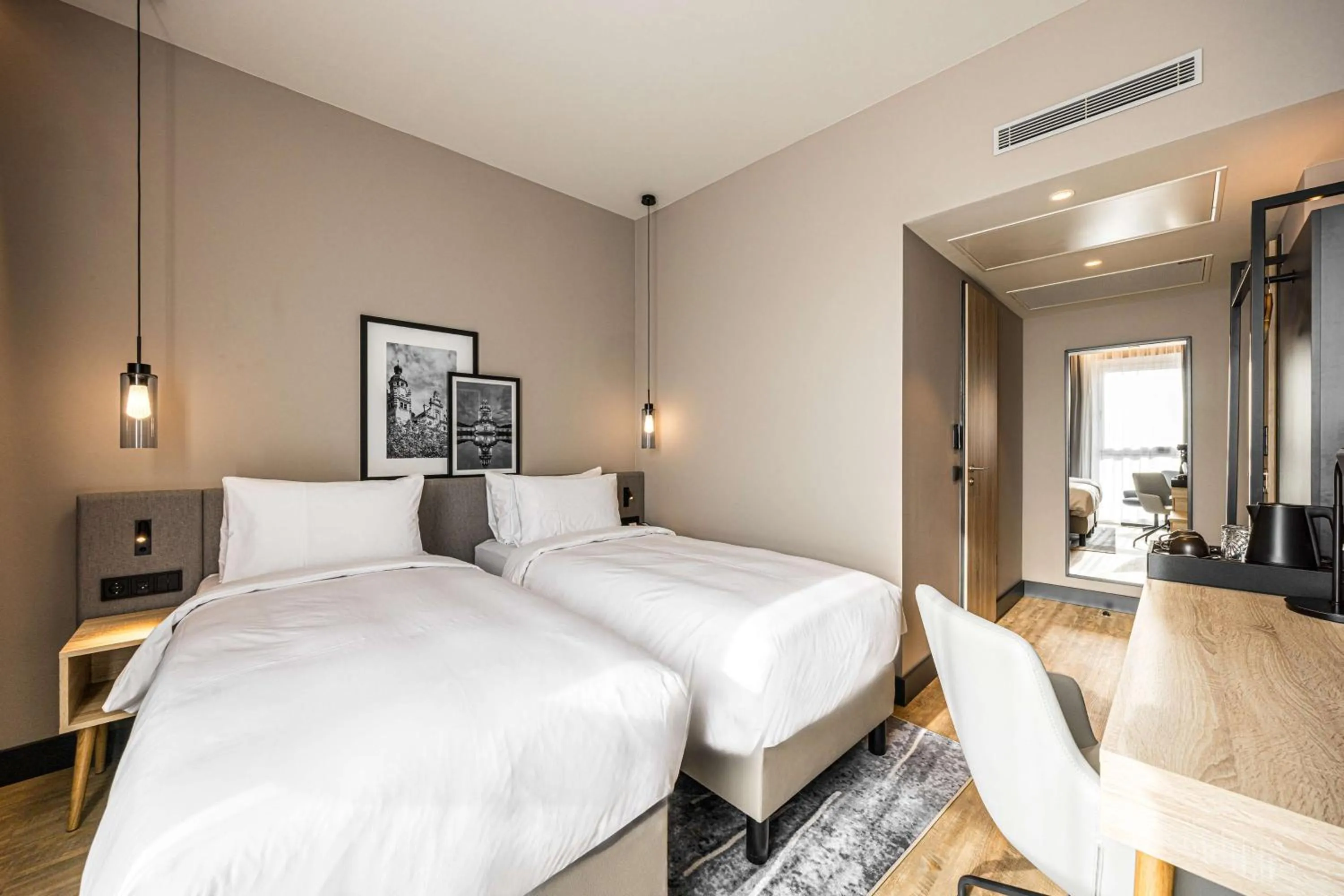 Bedroom, Bed in Radisson Hotel Leipzig