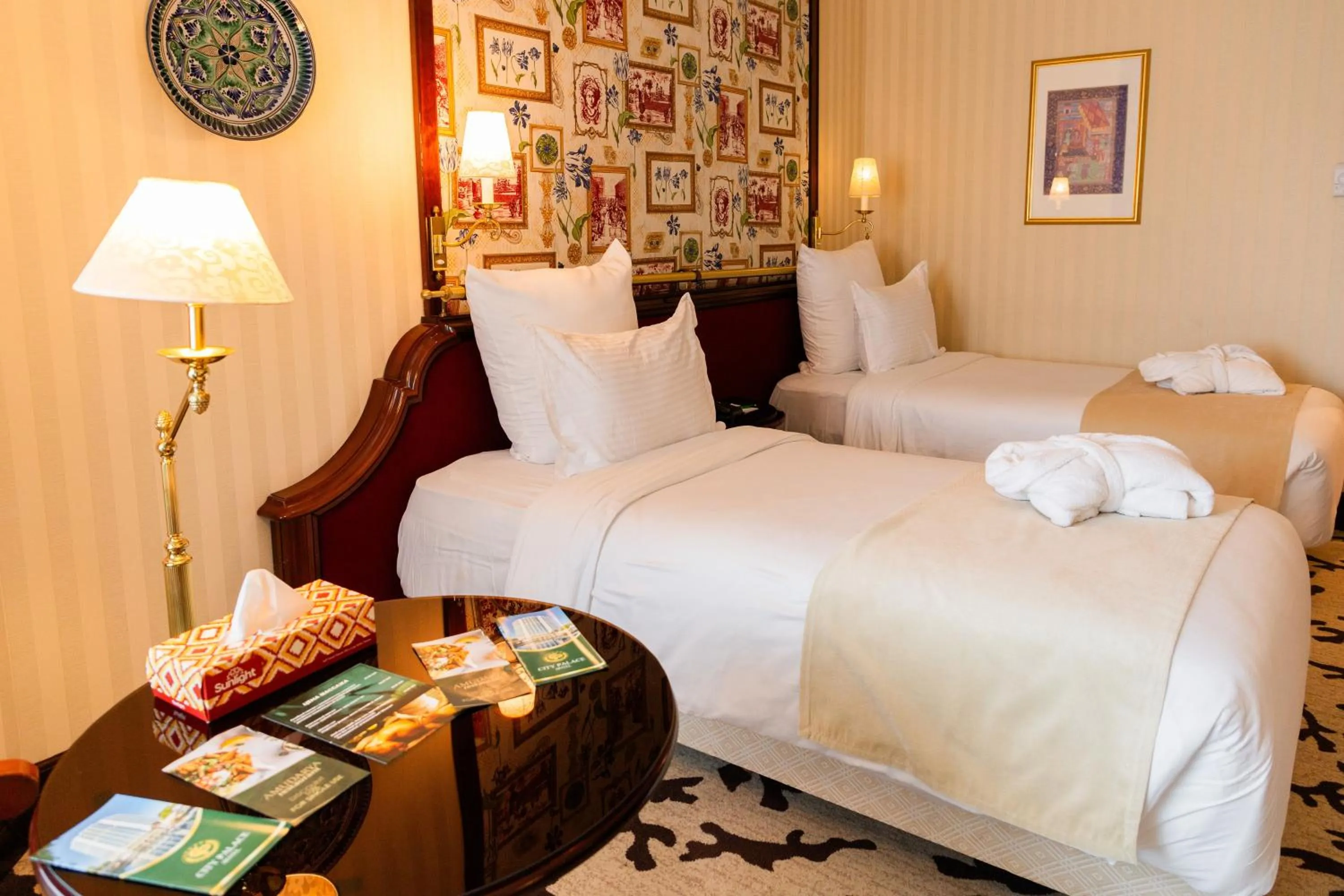 Bed in City Palace Hotel Tashkent