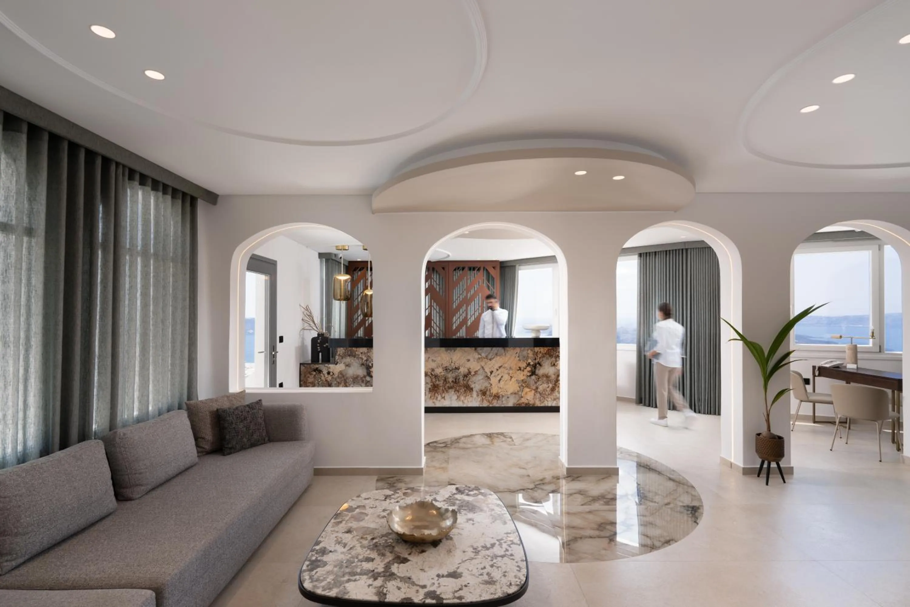 Seating area in Volcano View by Caldera Collection