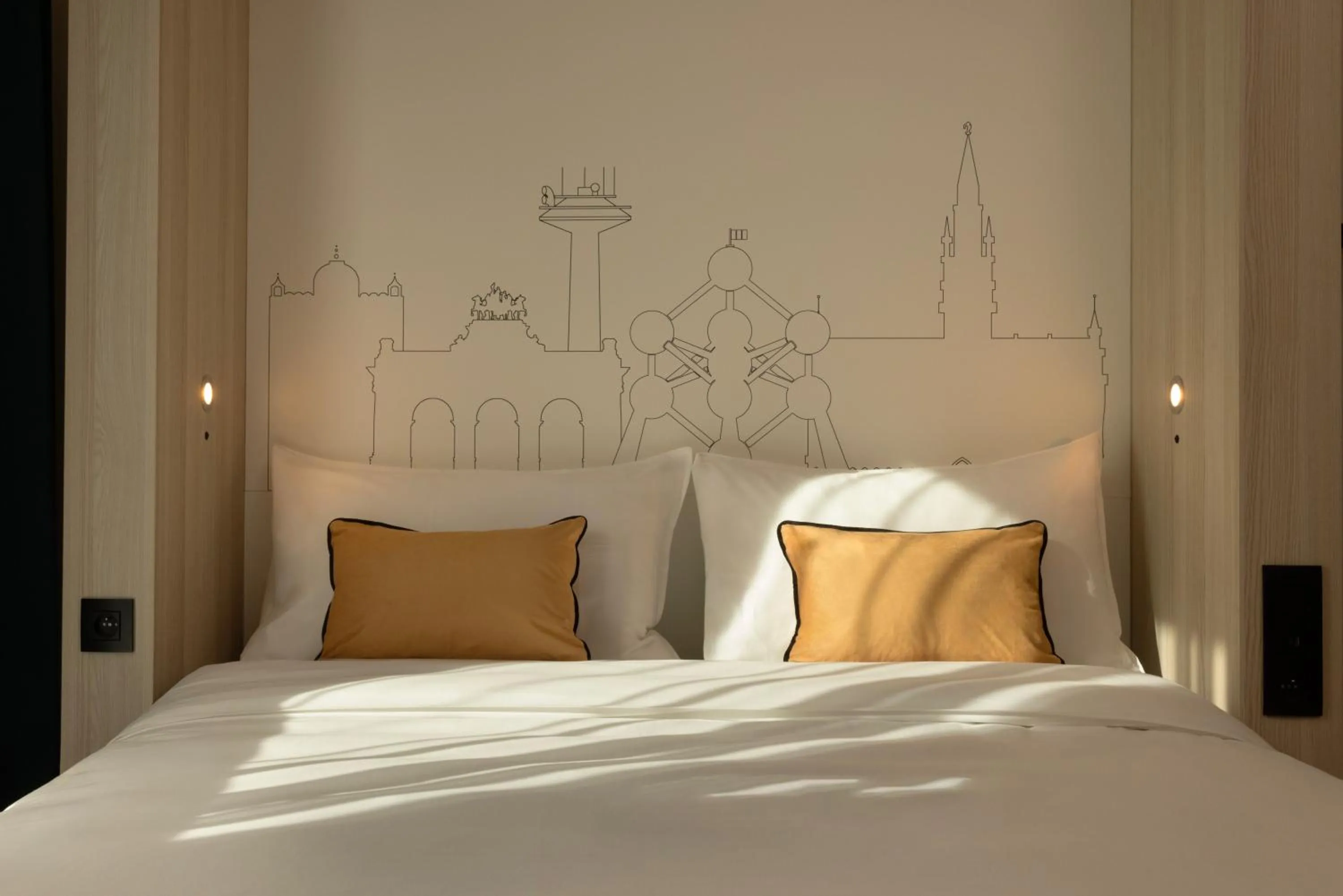 Bed in Aparthotel Adagio Access Brussels Airport