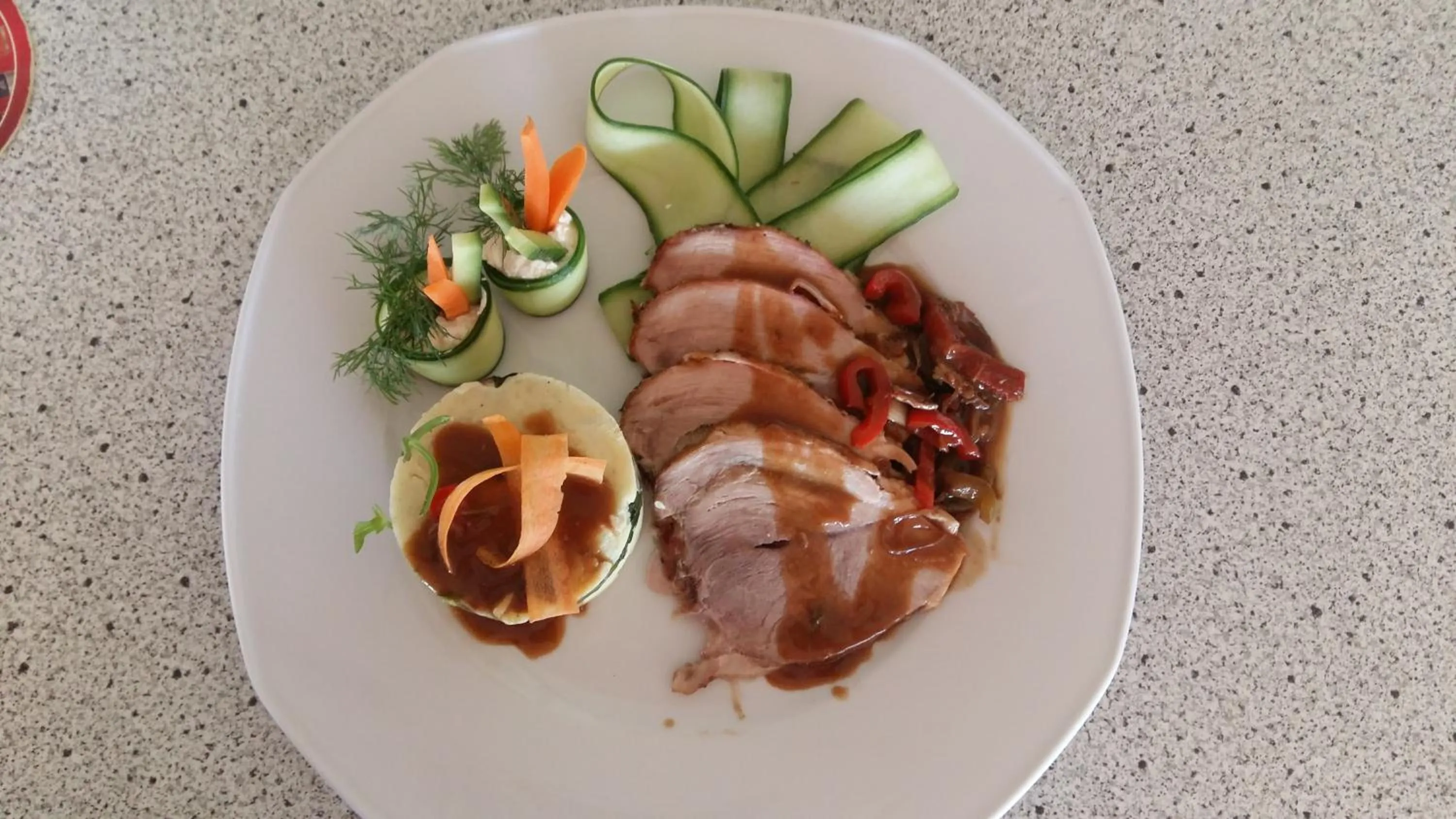 Food close-up in Lamon Hotel