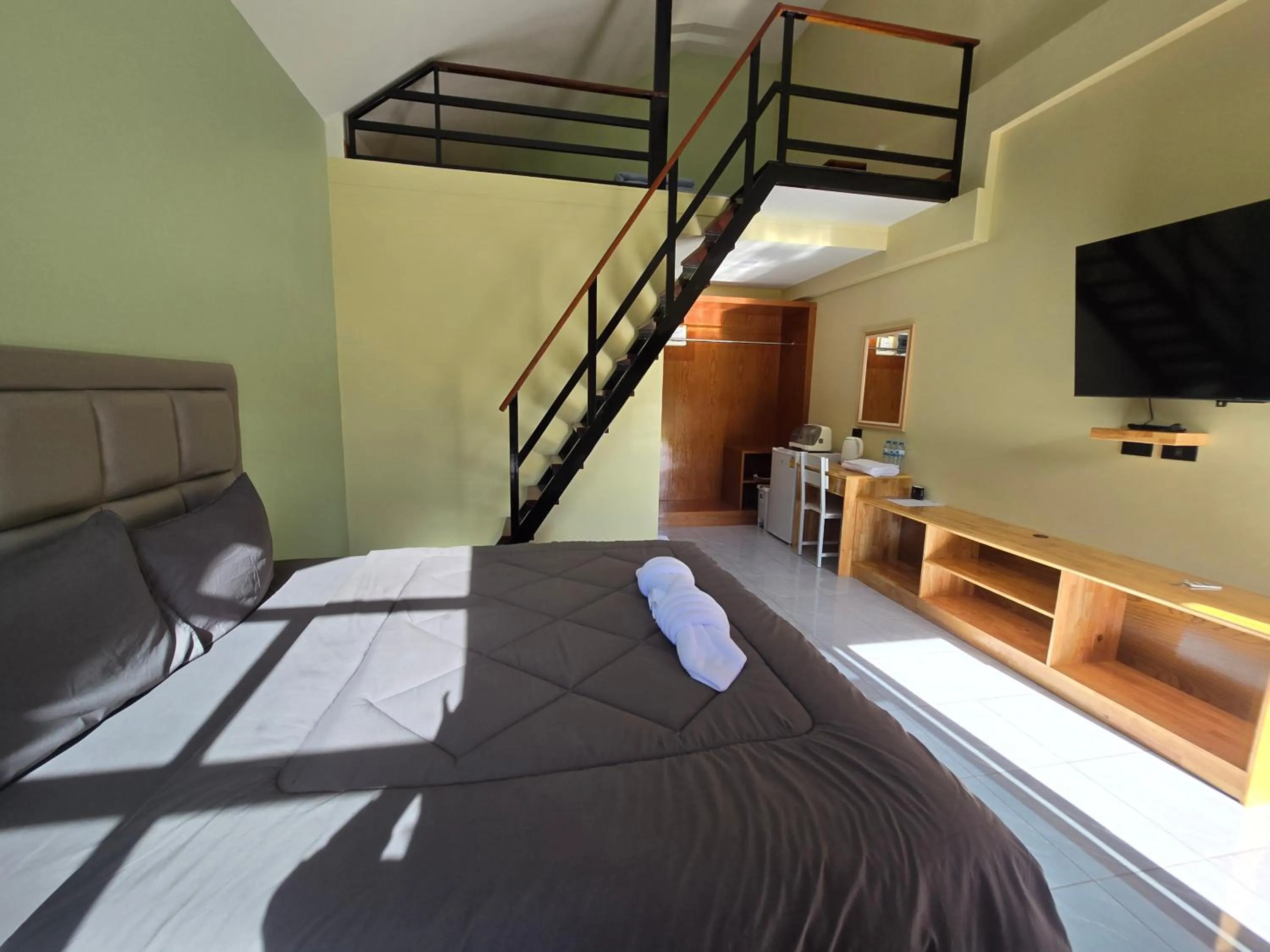 Bed in Khumkatang Resort & Restaurant