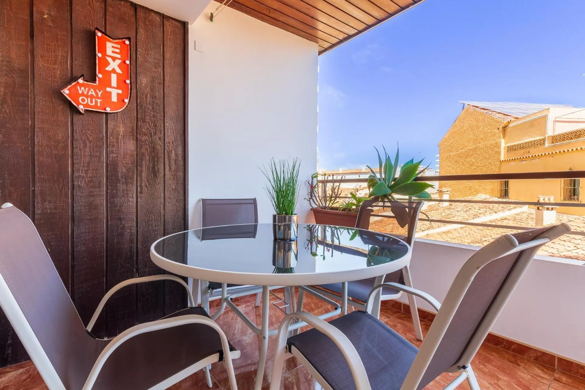 Balcony/Terrace in Casa Nogalera - La Nogalera