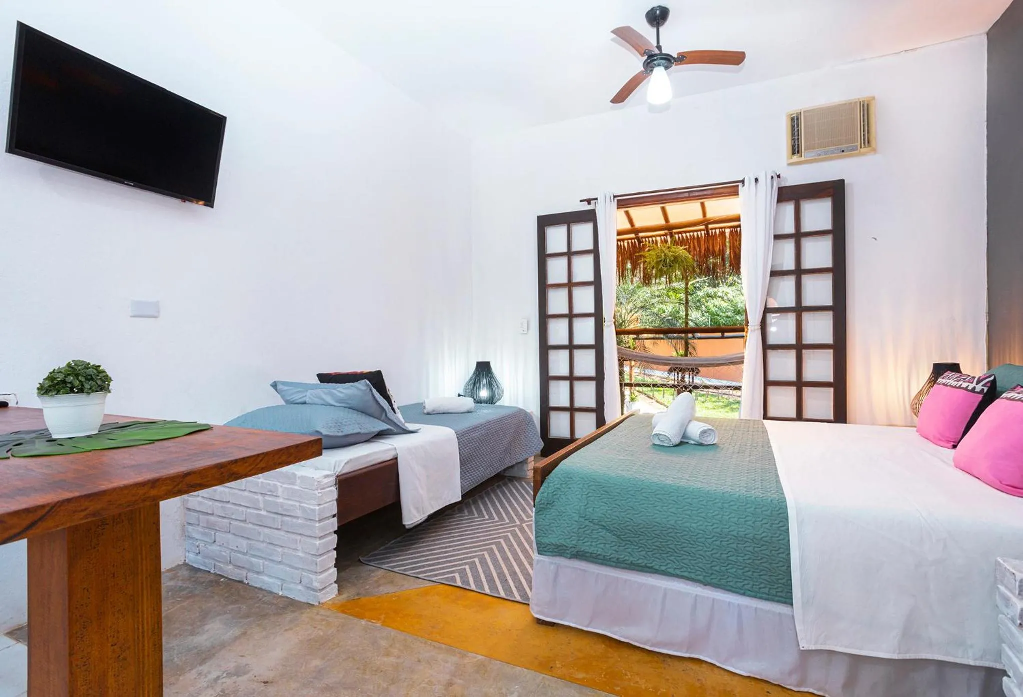 Bedroom, Bed in Pousada Aysú Maresias