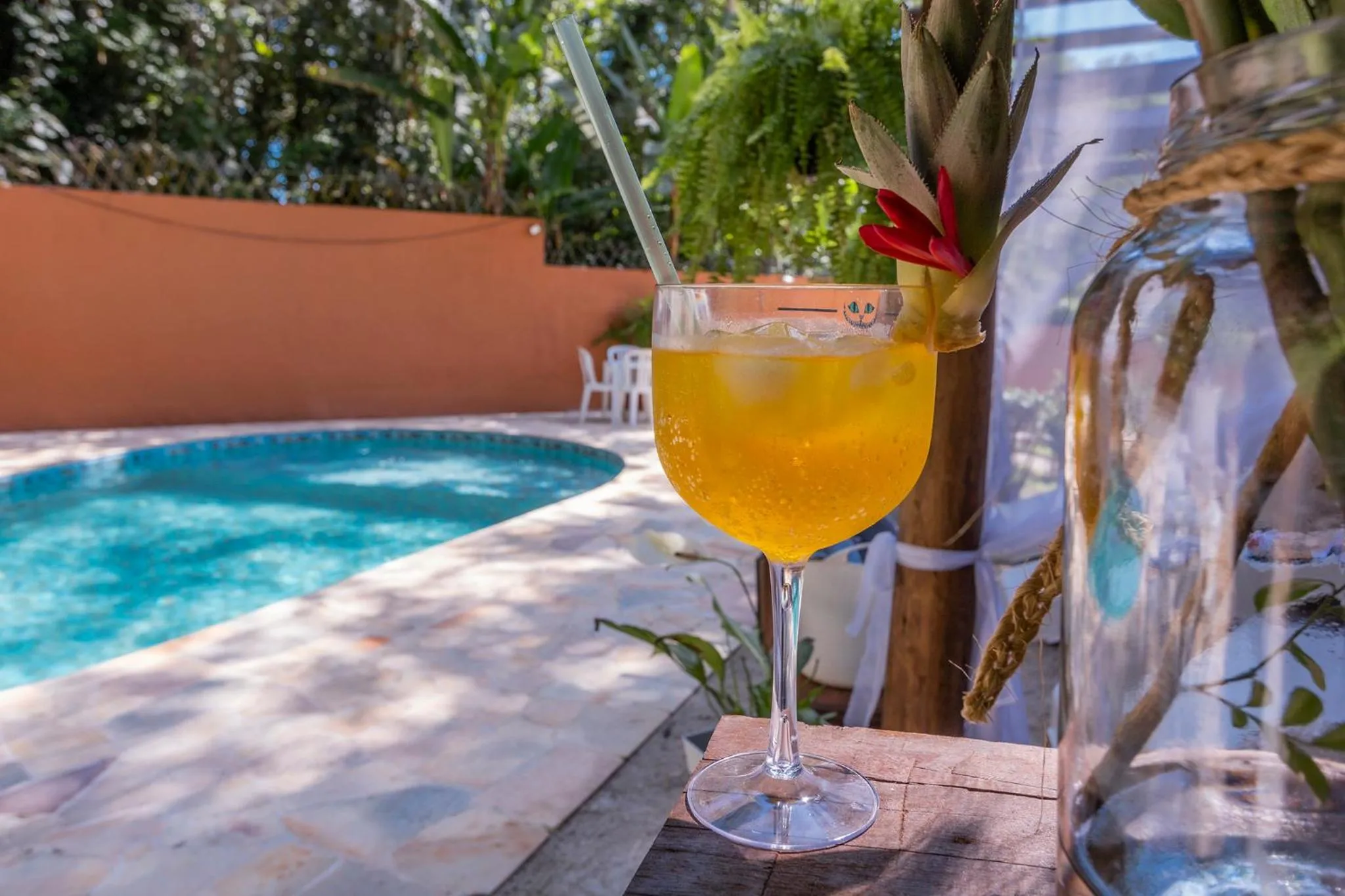 Swimming pool in Pousada Aysú Maresias