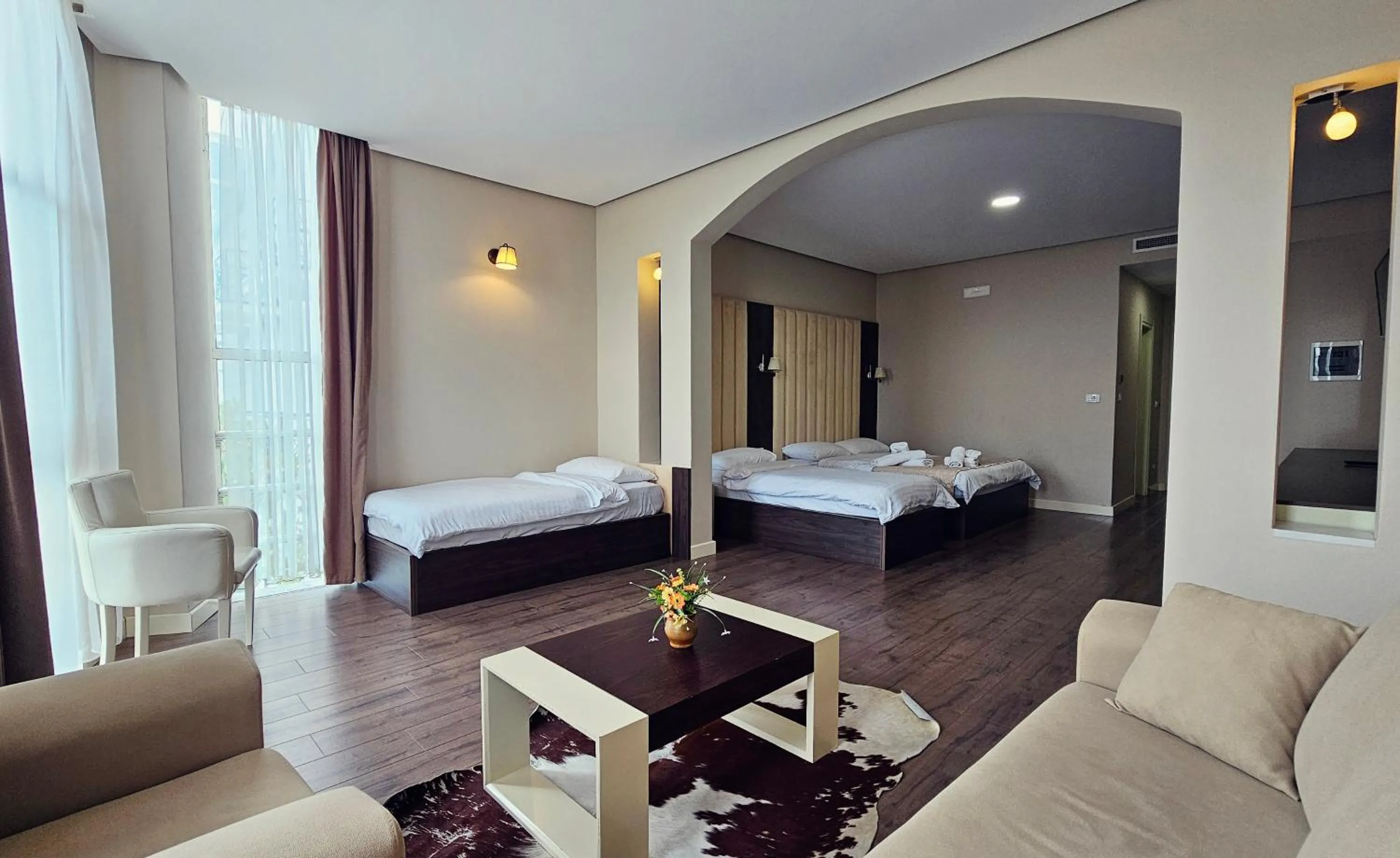 Bed in Gardenland Resort