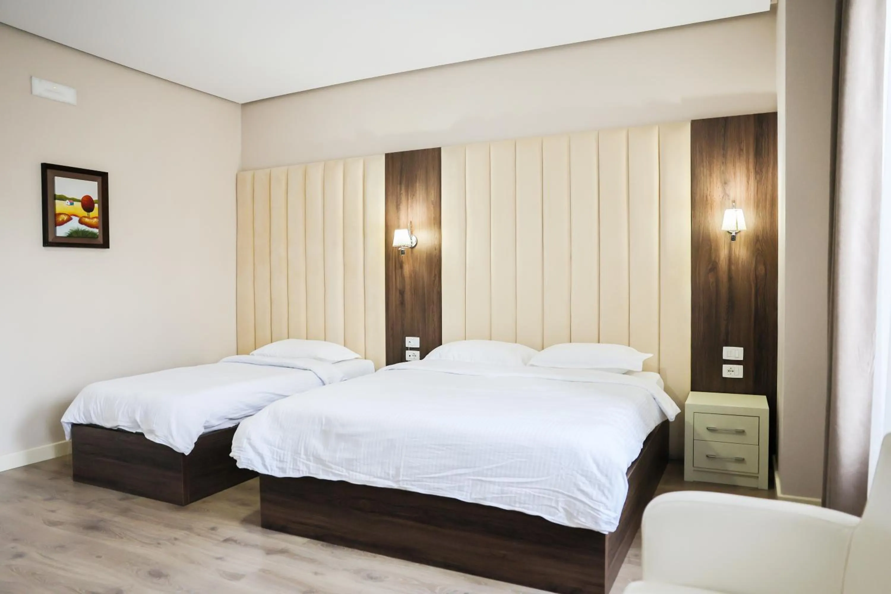 Bed in Gardenland Resort