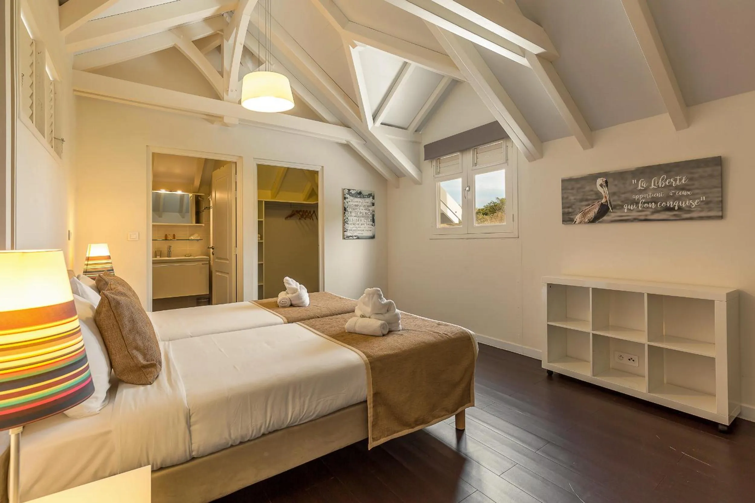 Bathroom, Bed in Villas Palm