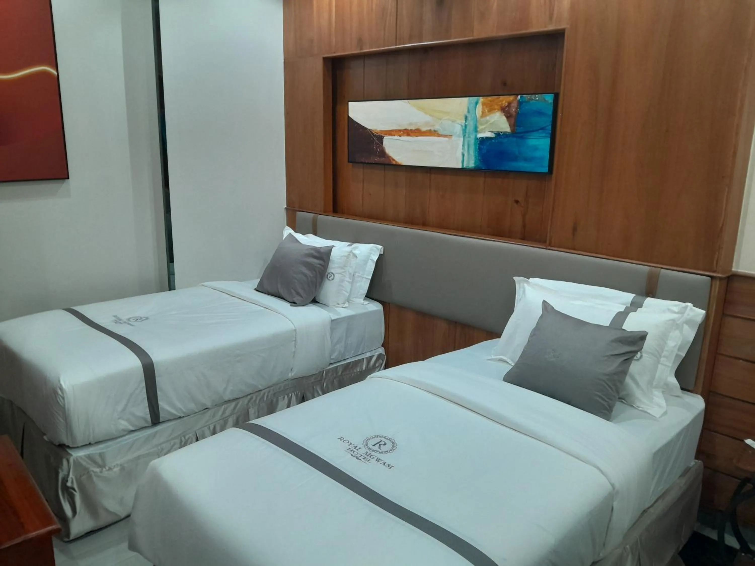 Bed in Royal Mgwasi Hotel