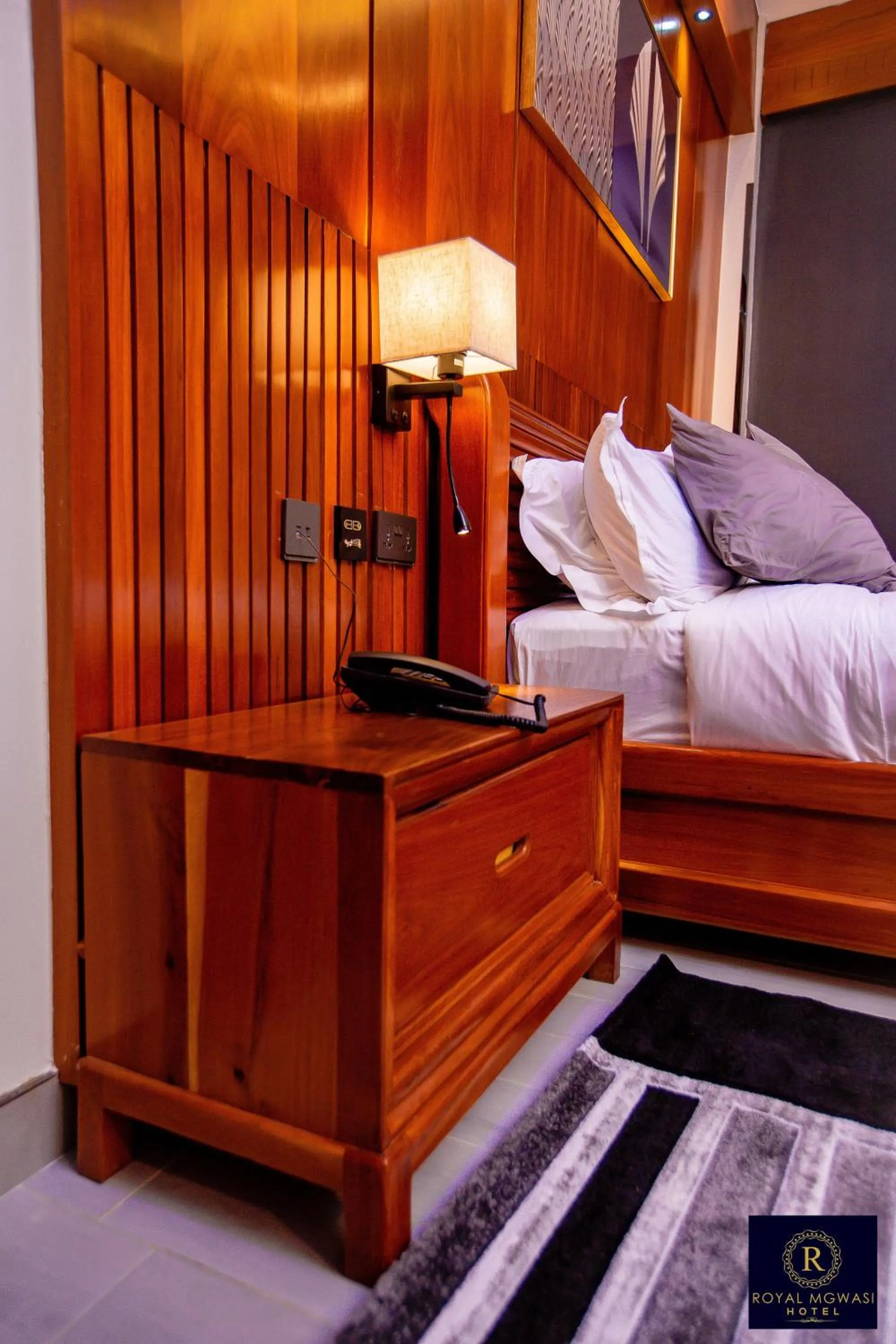 Bed in Royal Mgwasi Hotel