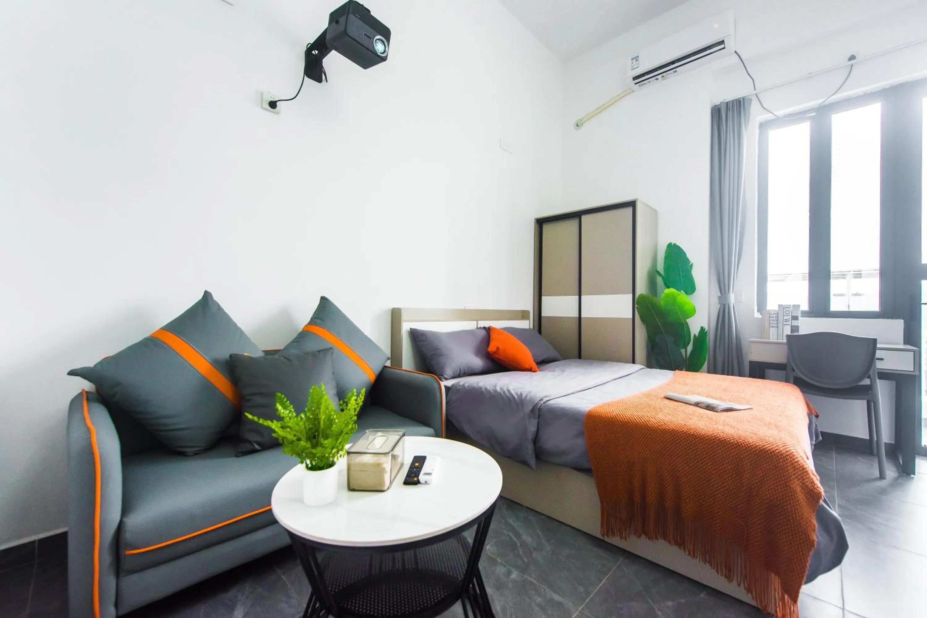 Queen Room With View - Washing machine in WESU Apartment - Shenzhen Longhua Dalang Fashion Dalang Town Branch