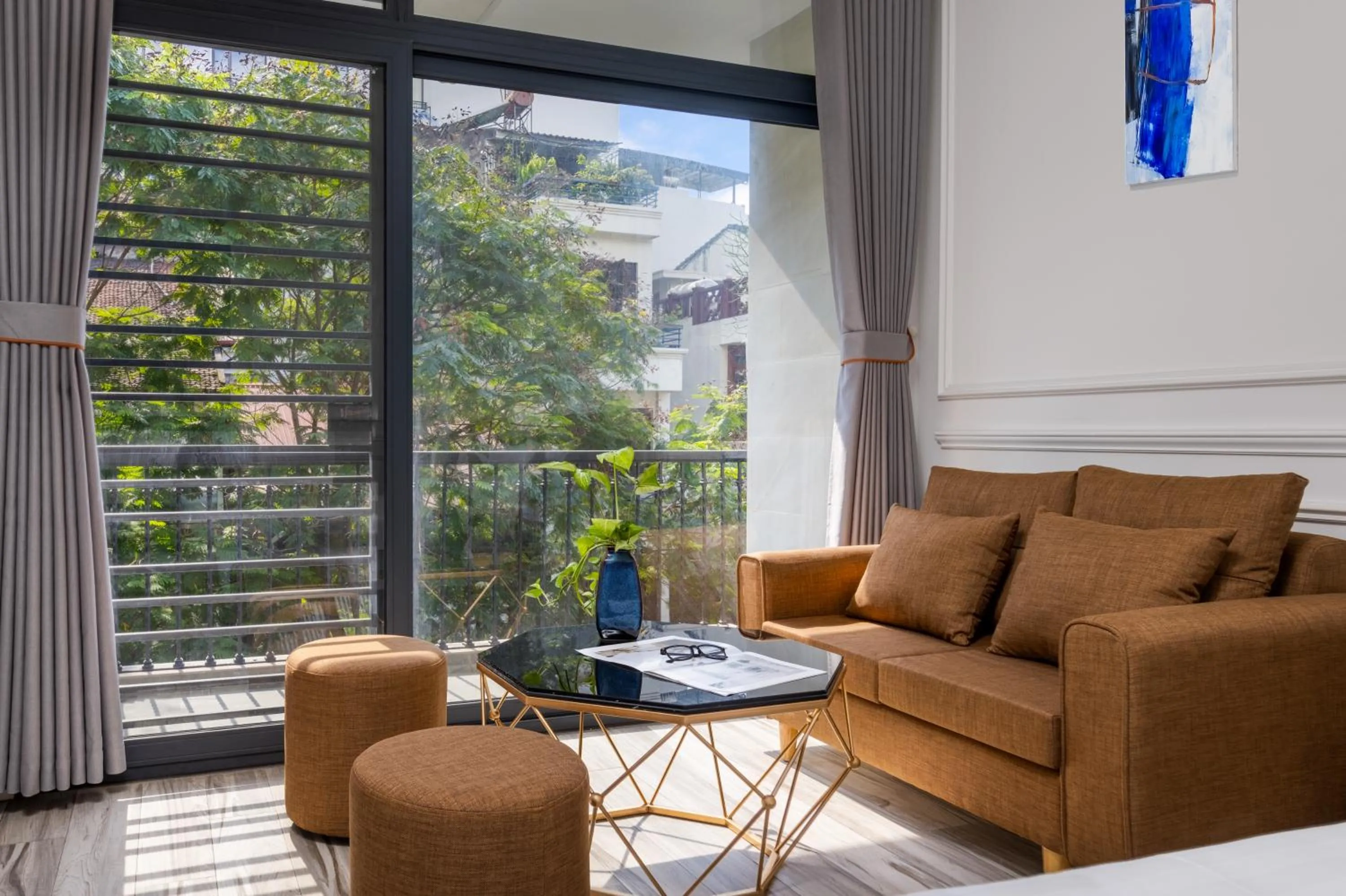 Patio in Hanoi Center View Hotel and Spa