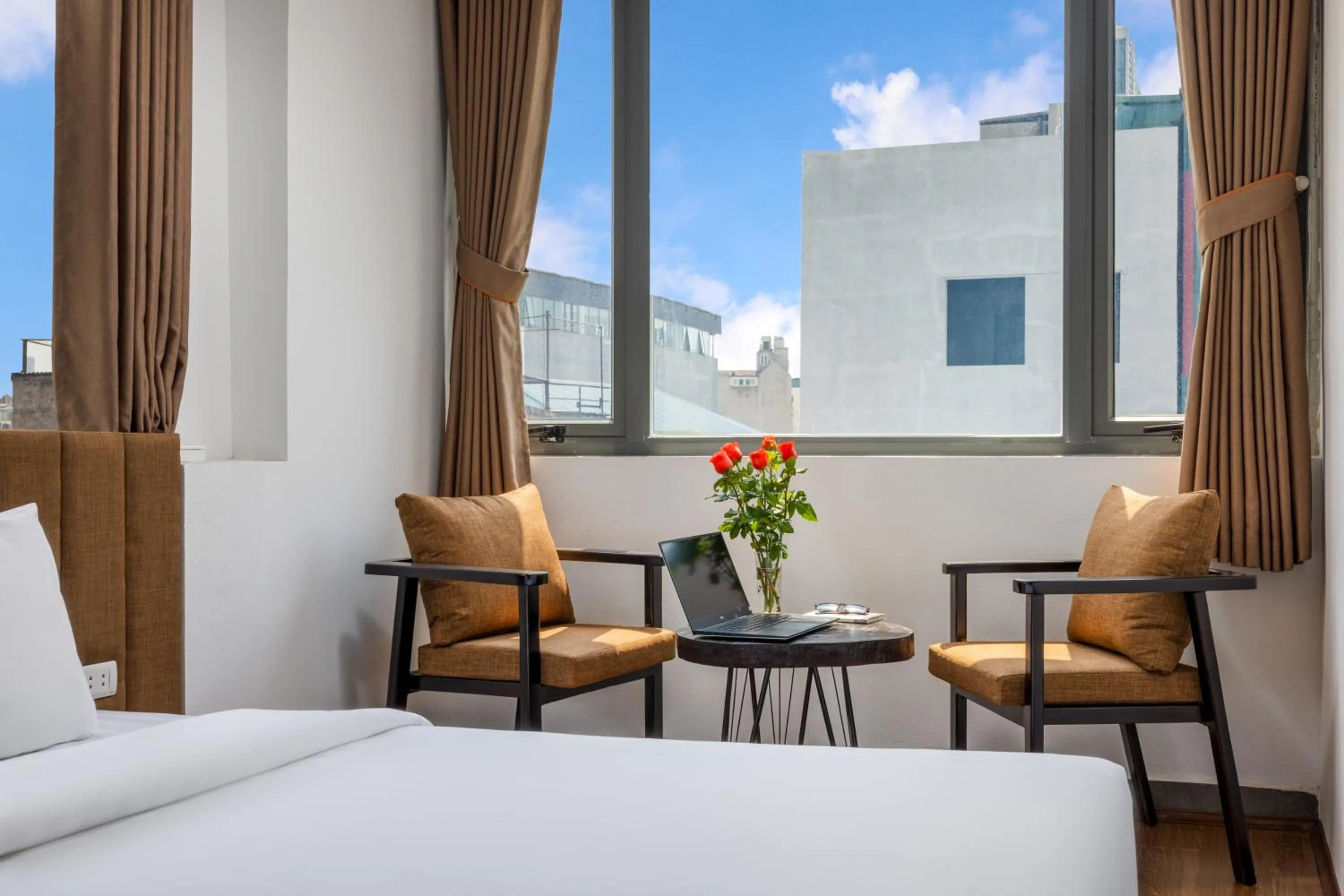 Bed in Hanoi Center View Hotel and Spa